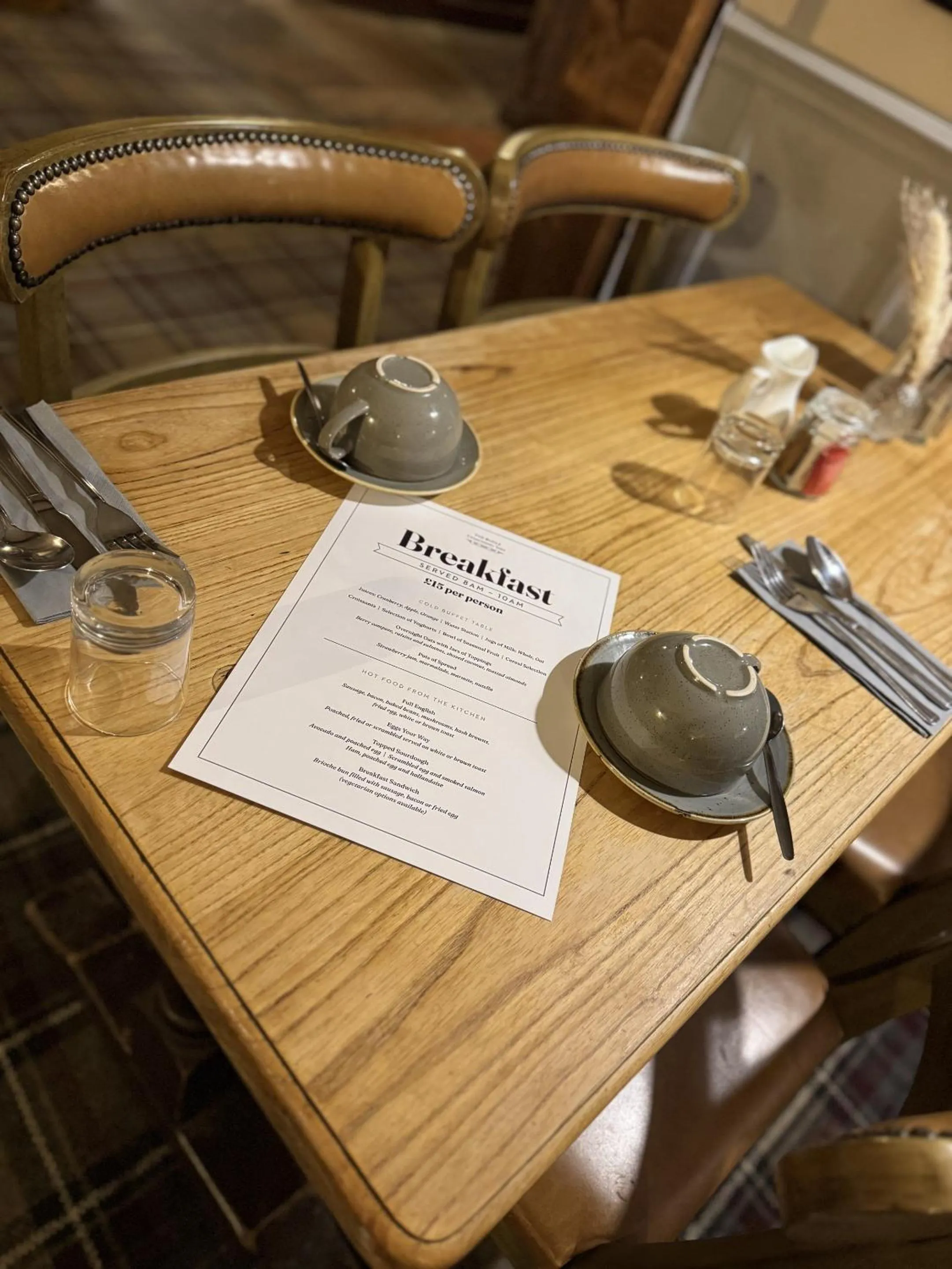 Breakfast in The Bugle Coaching Inn