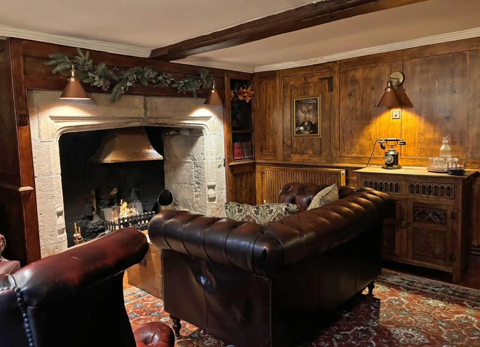 Living room in The Bugle Coaching Inn