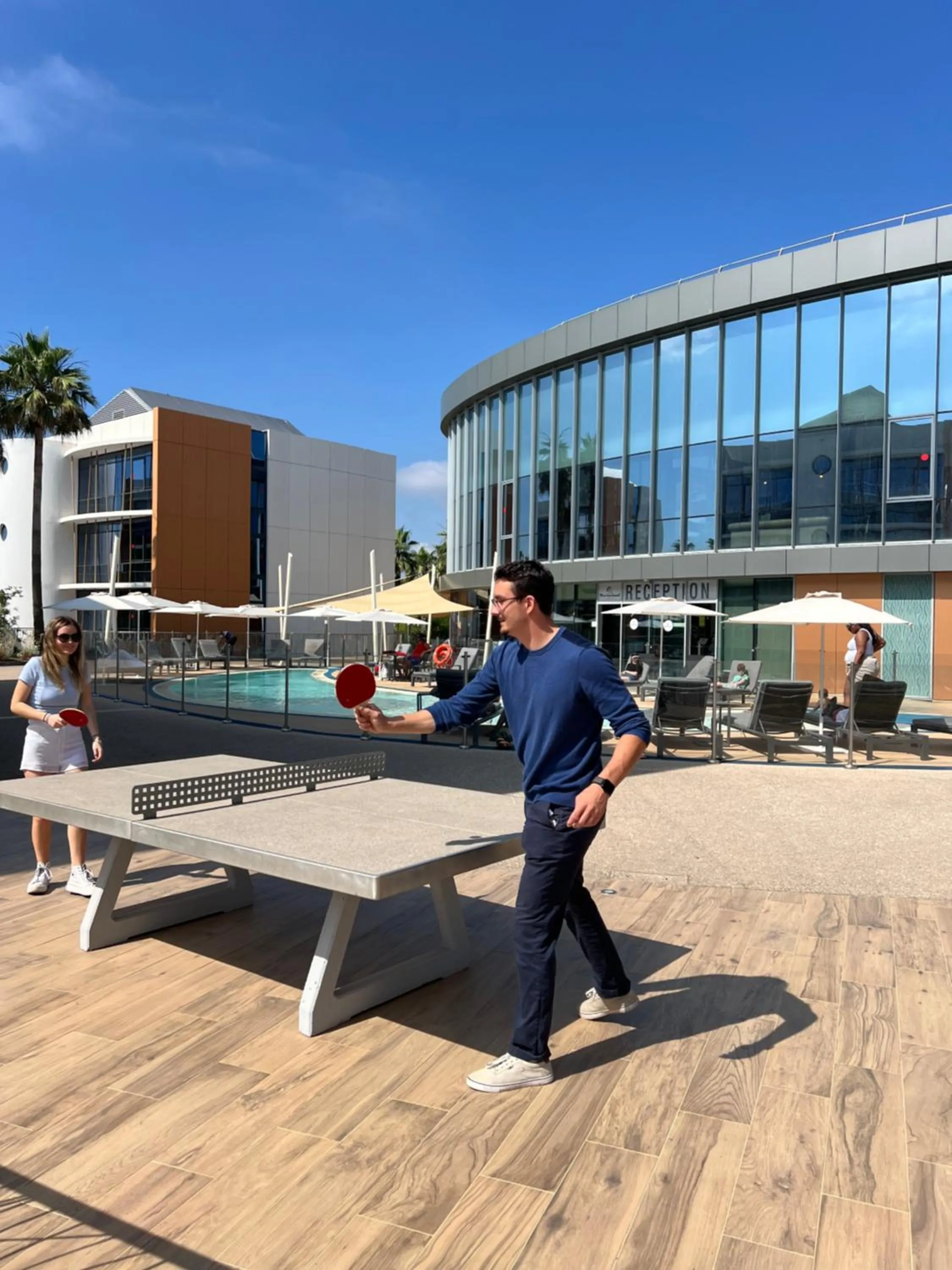 Table tennis in SoBlue Hôtel