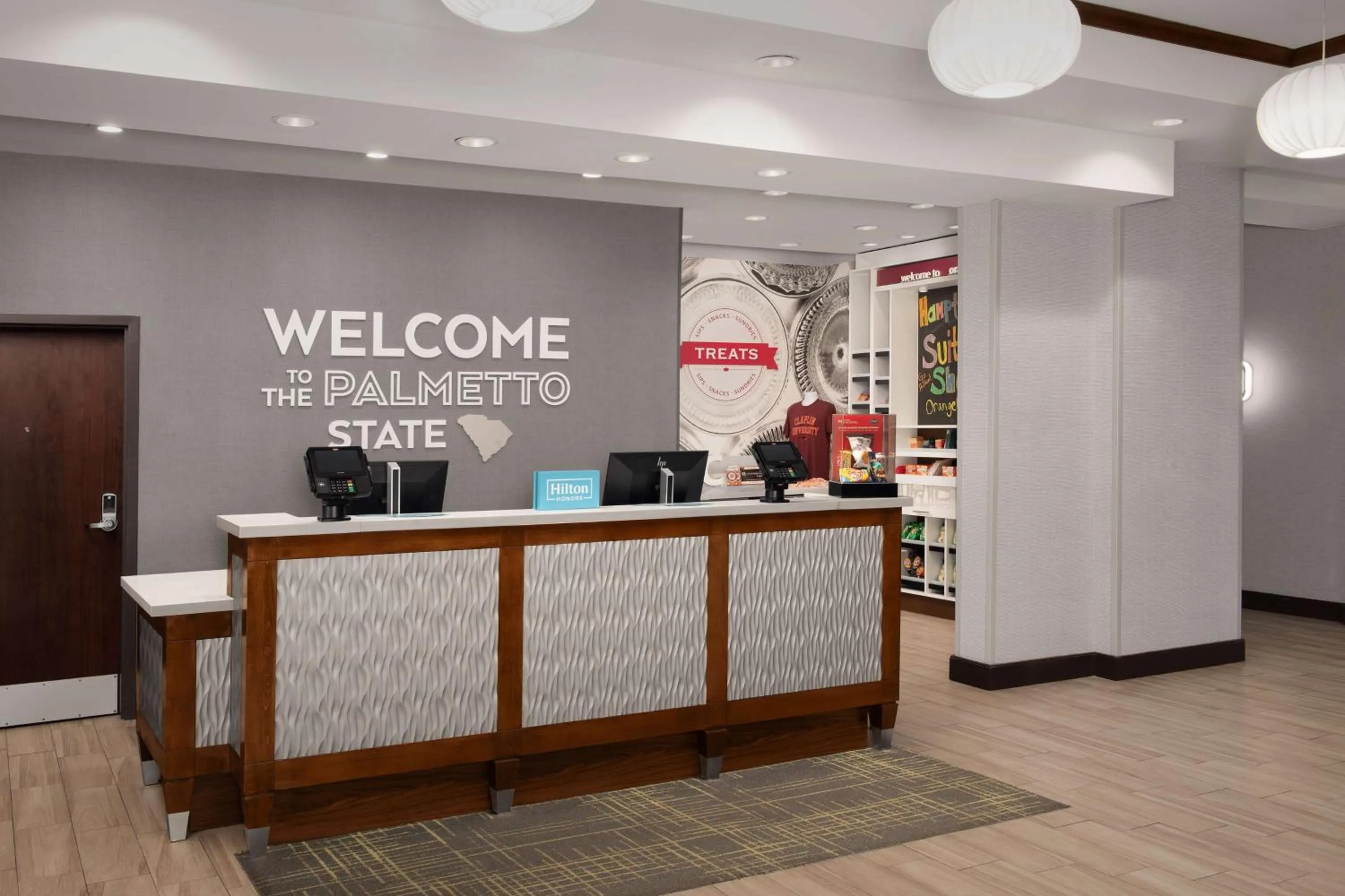 Lobby or reception in Hampton Inn & Suites Orangeburg, SC