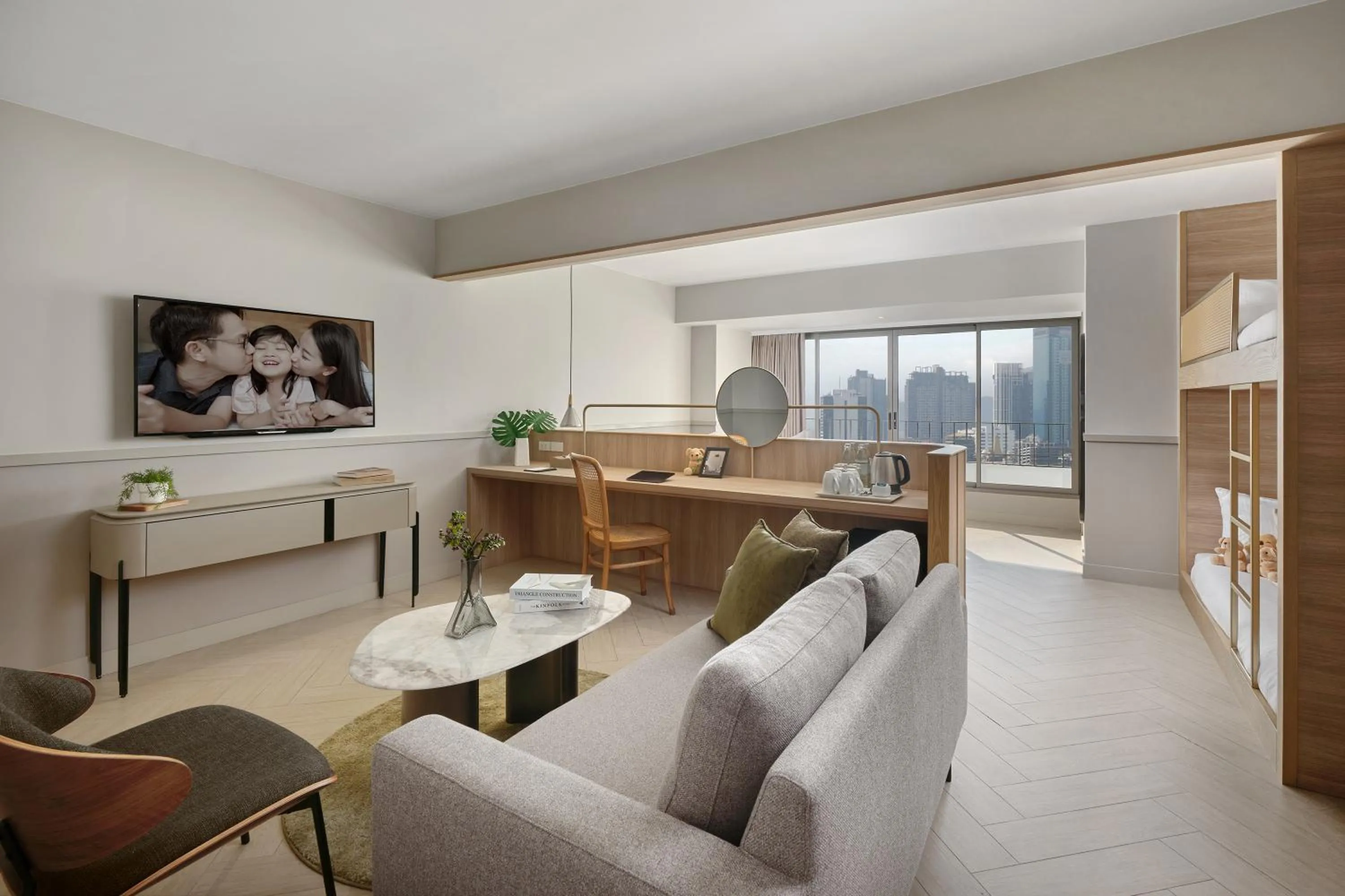 Living room in Somerset Sukhumvit 71 Bangkok