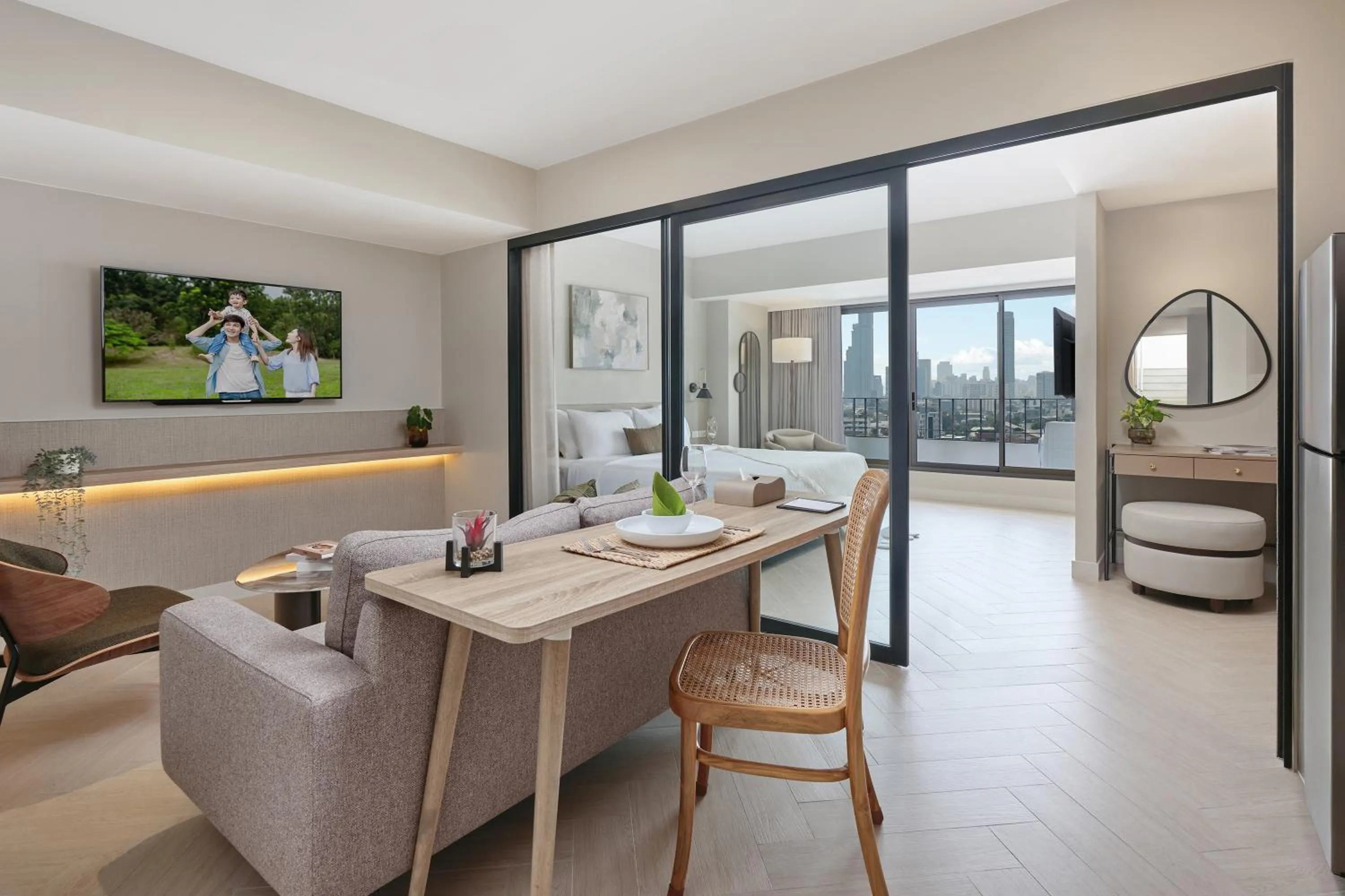 Living room in Somerset Sukhumvit 71 Bangkok