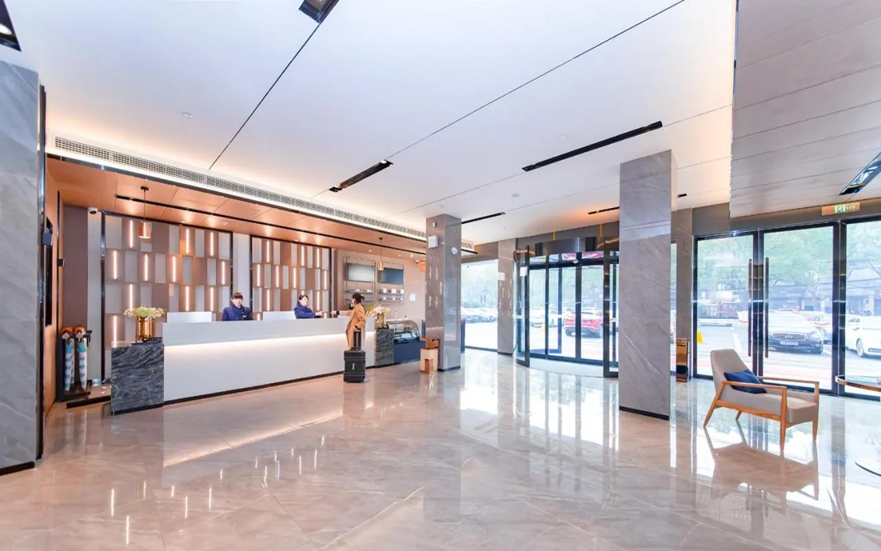 Bed in Echarm Hotel Xiaogan Yingcheng Stadium Store