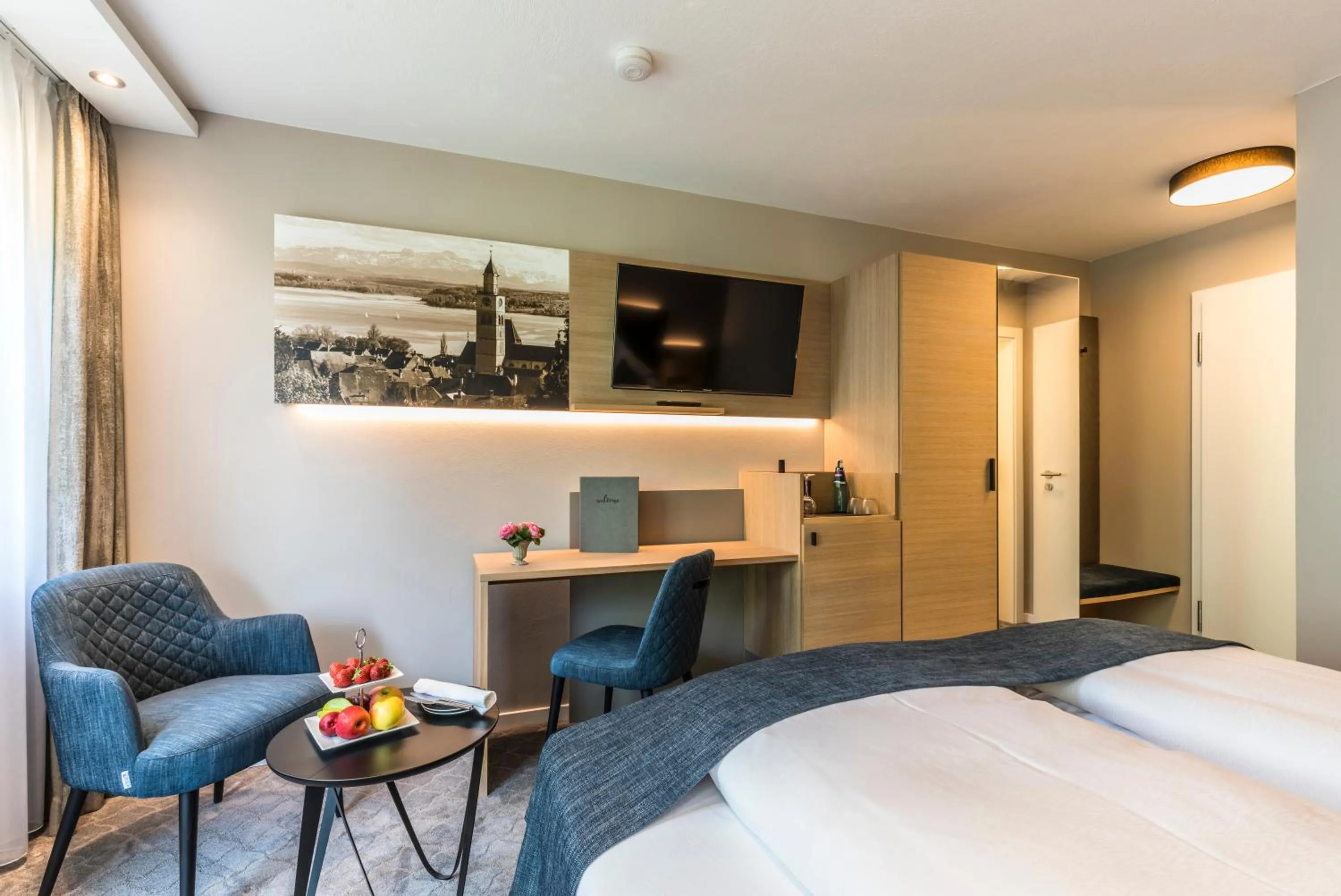 TV and multimedia, Bed in Hotel Garni Villa Rosengarten