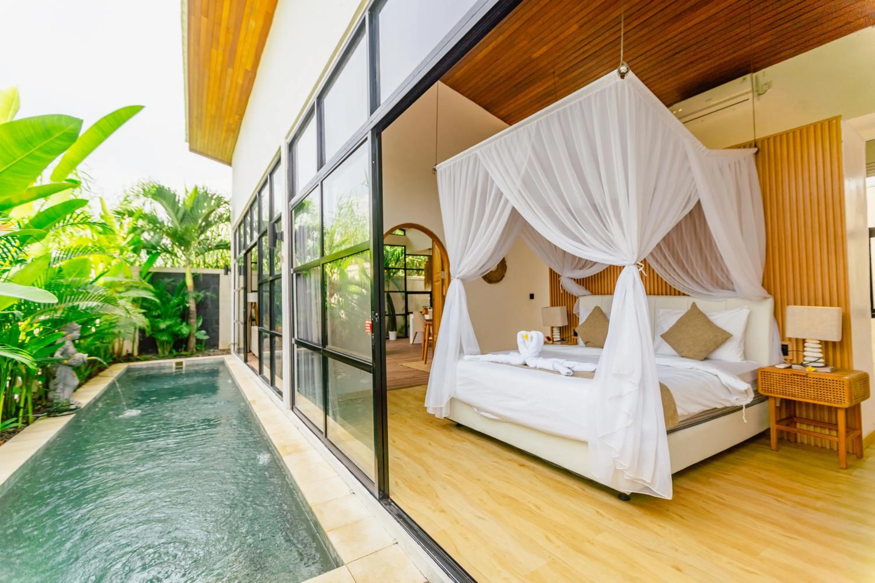 Bed in Mya Harmony Villas Seminyak