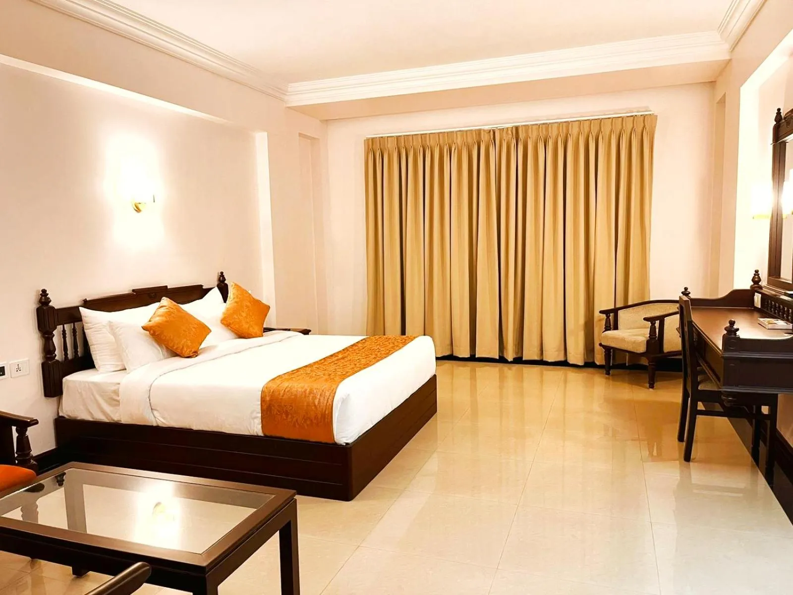 Bedroom, Bed in Hyson heritage calicut