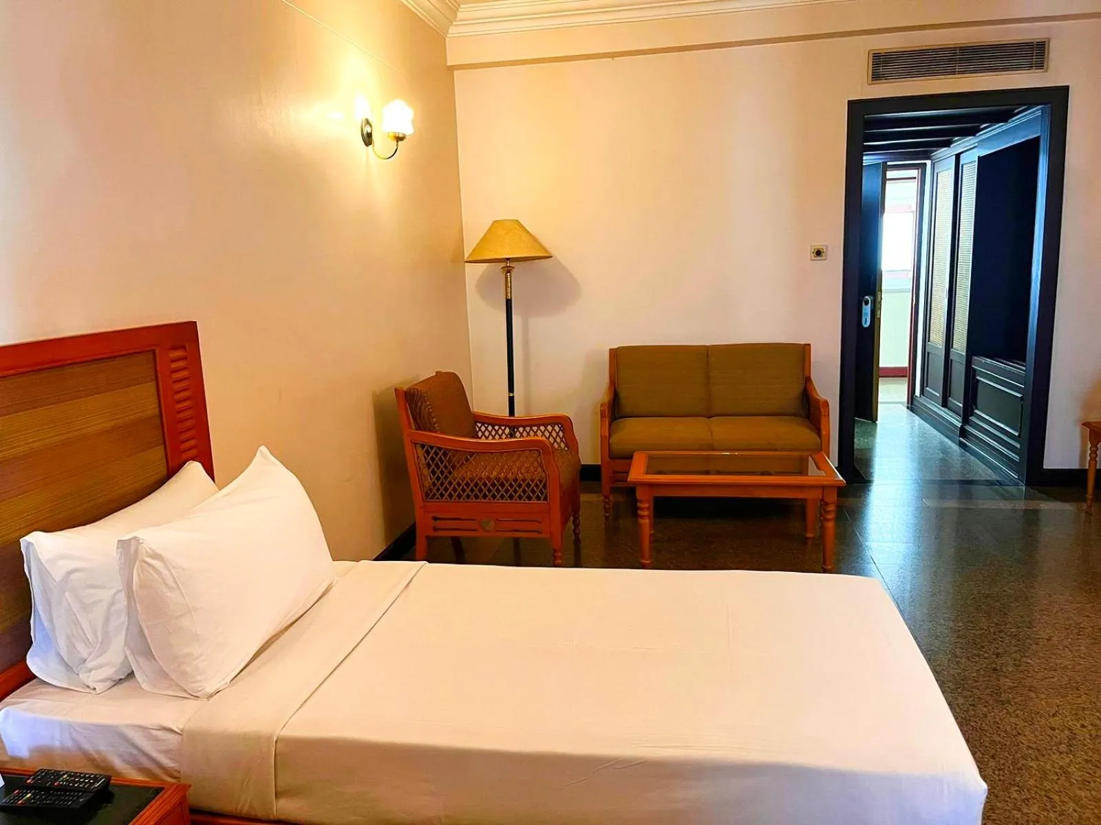 Bedroom, Bed in Hyson heritage calicut