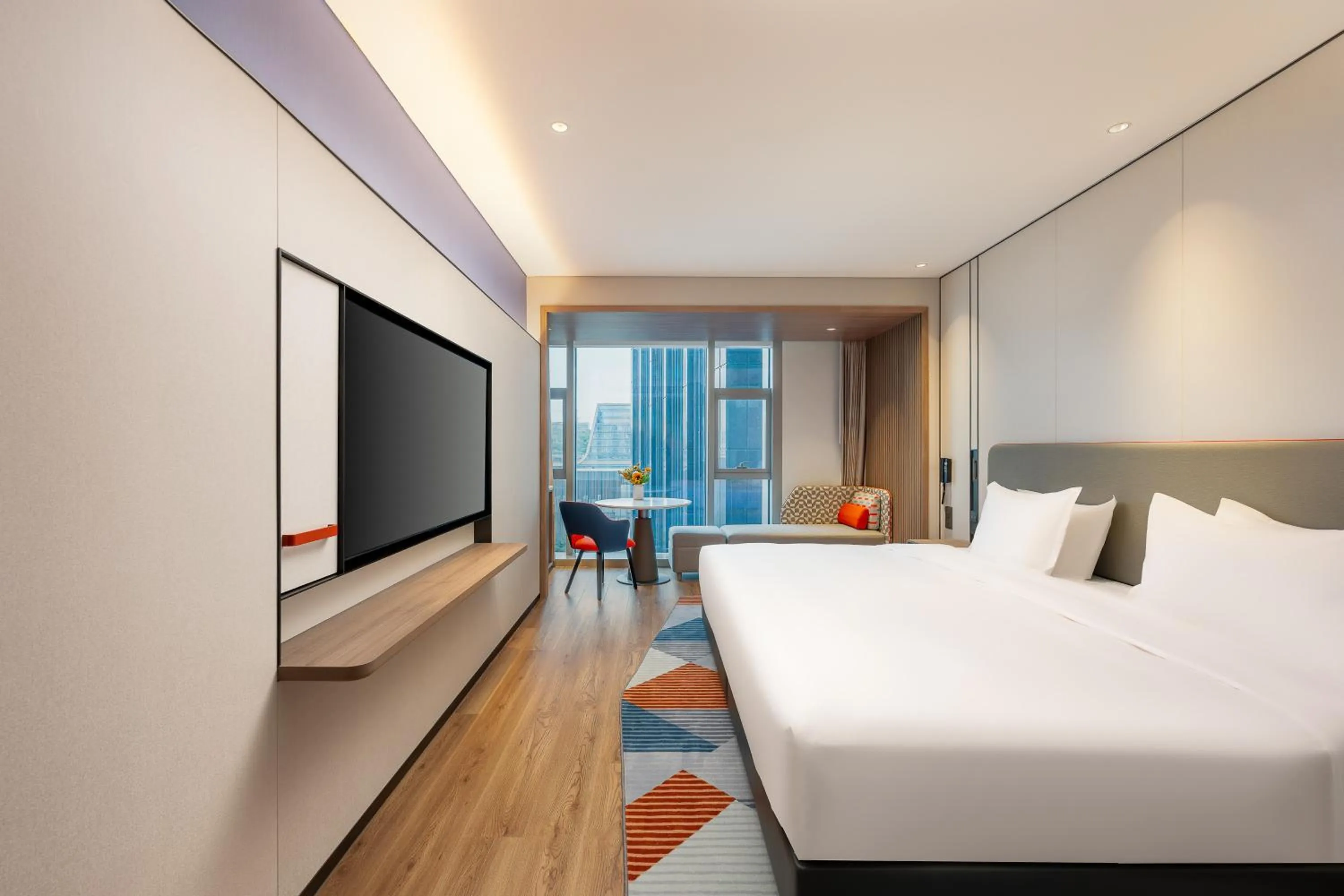Bedroom, Bed in Holiday Inn Express Shenzhen Guangming by IHG