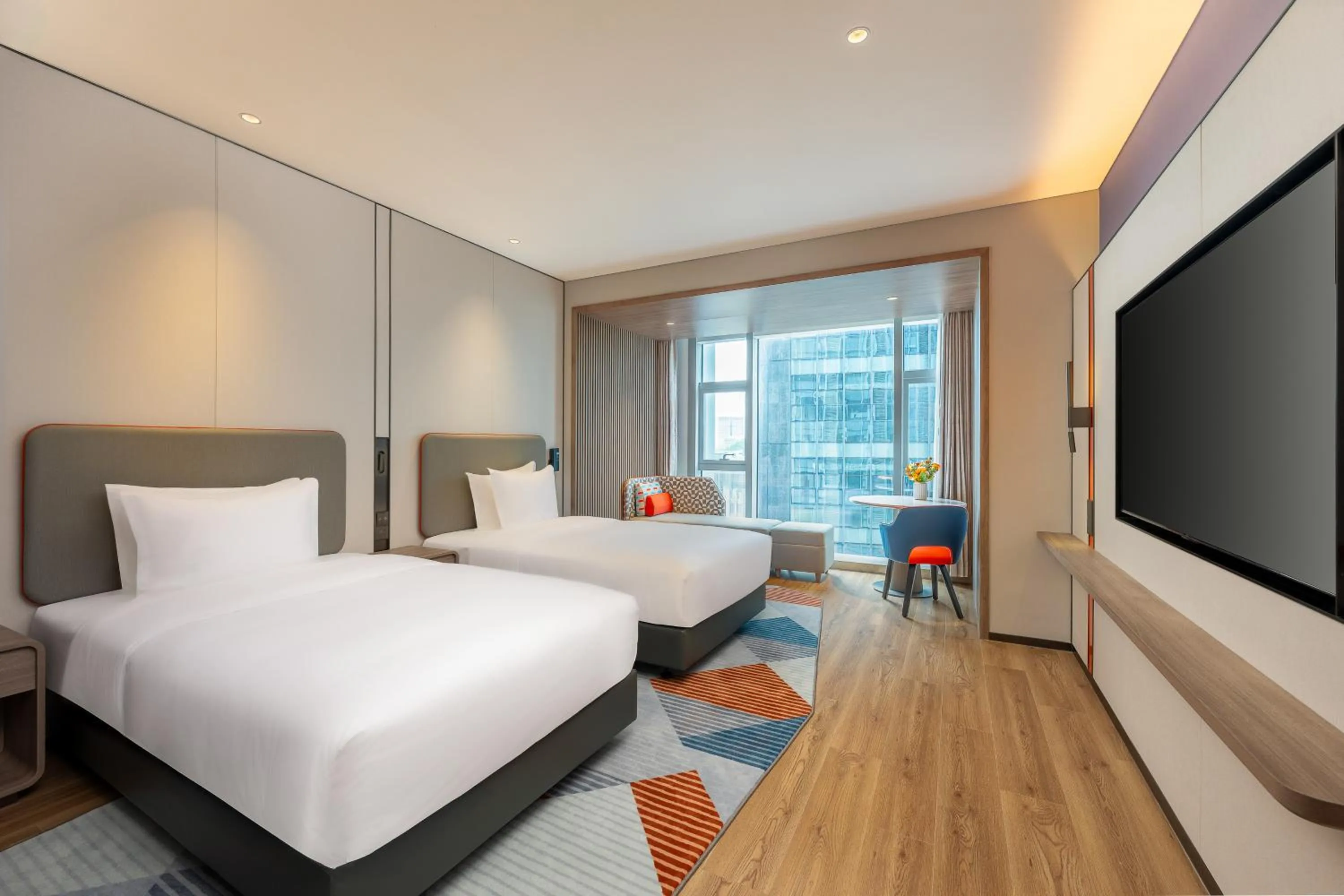 Bedroom, Bed in Holiday Inn Express Shenzhen Guangming by IHG