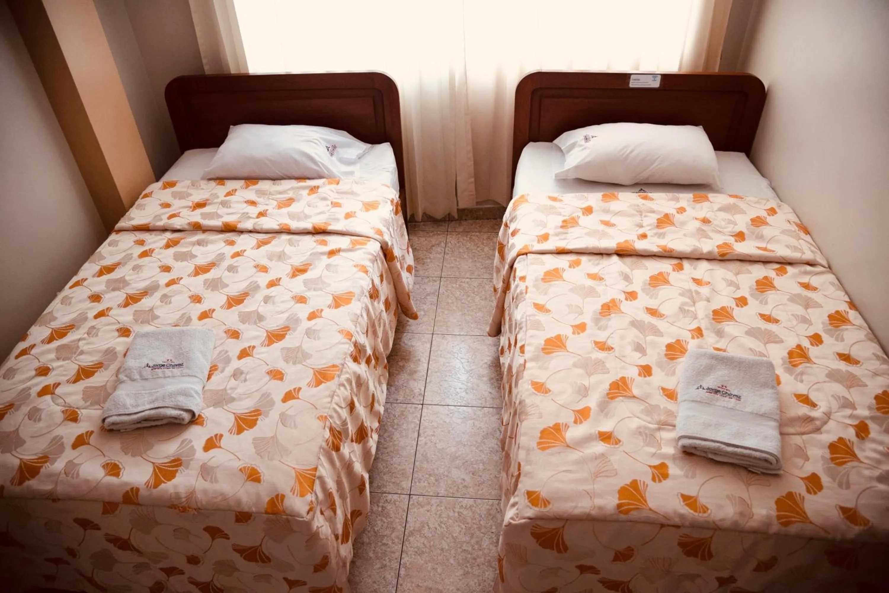 Bed in Hotel Jorge Chavez