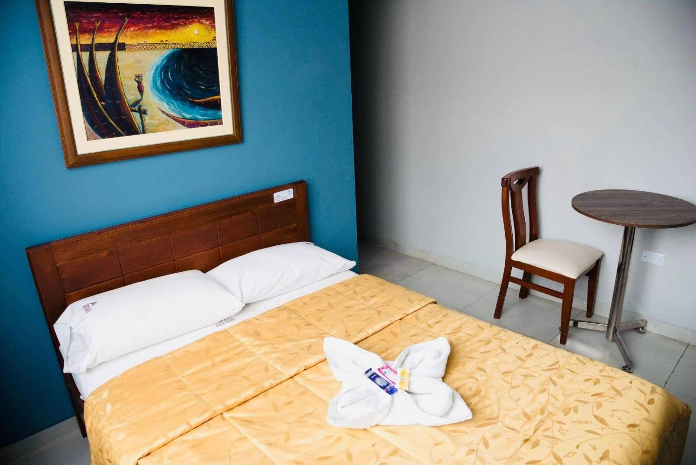 Bed in Hotel Jorge Chavez