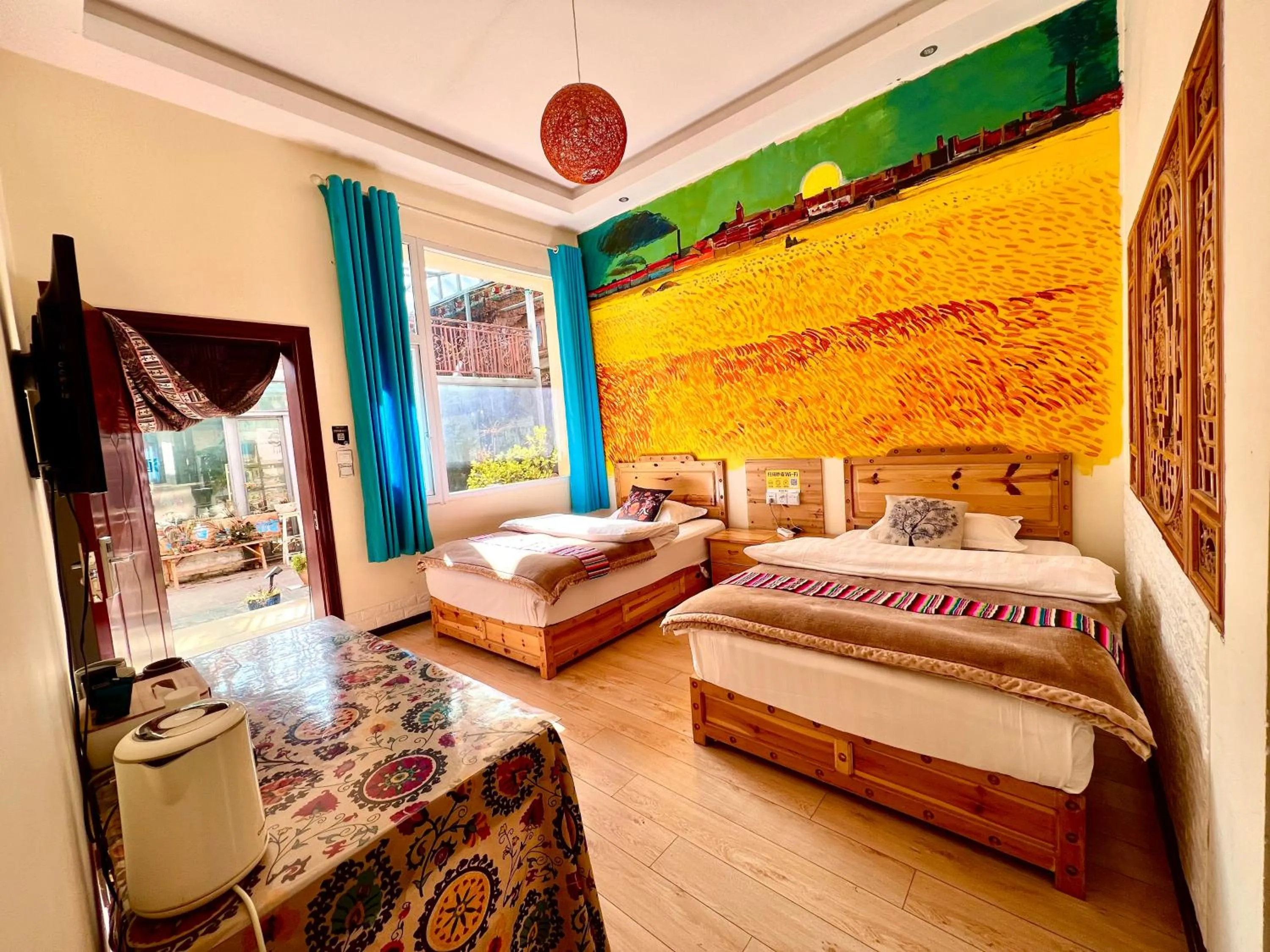 Bed in Shangri-La Chudengshuo Homestay楚登硕民宿