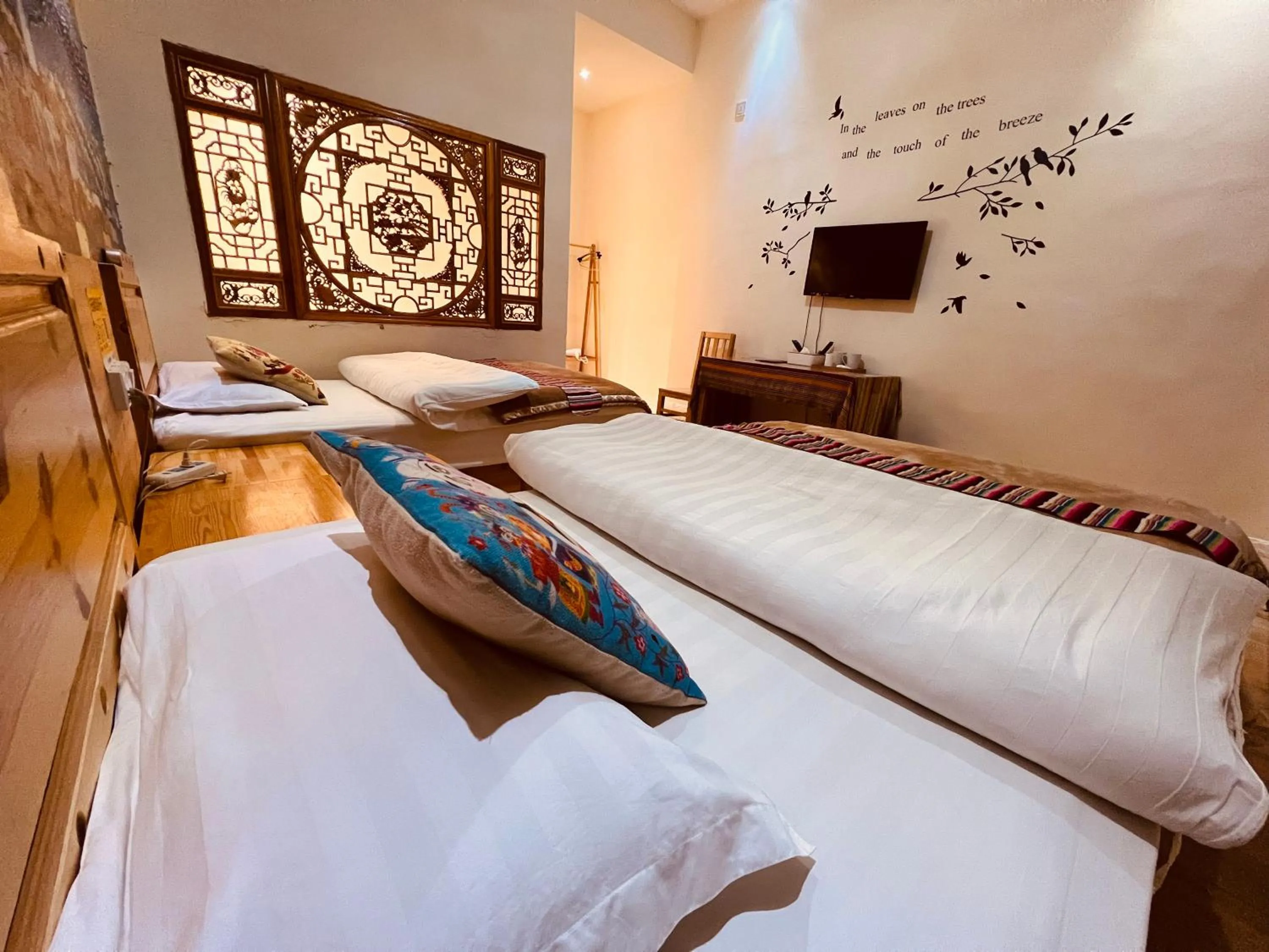 Bed in Shangri-La Chudengshuo Homestay楚登硕民宿
