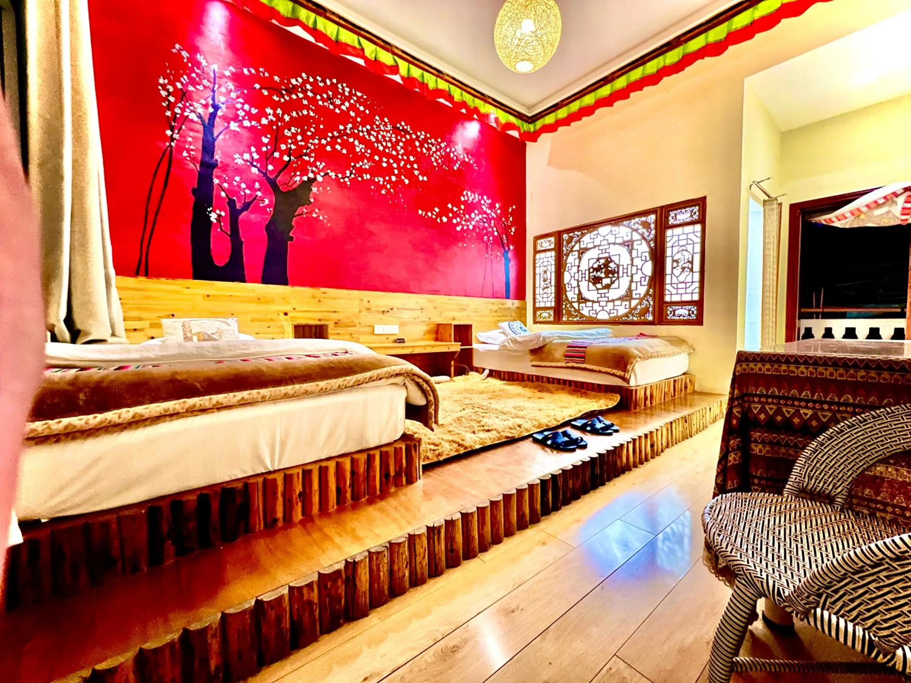 Bed in Shangri-La Chudengshuo Homestay楚登硕民宿