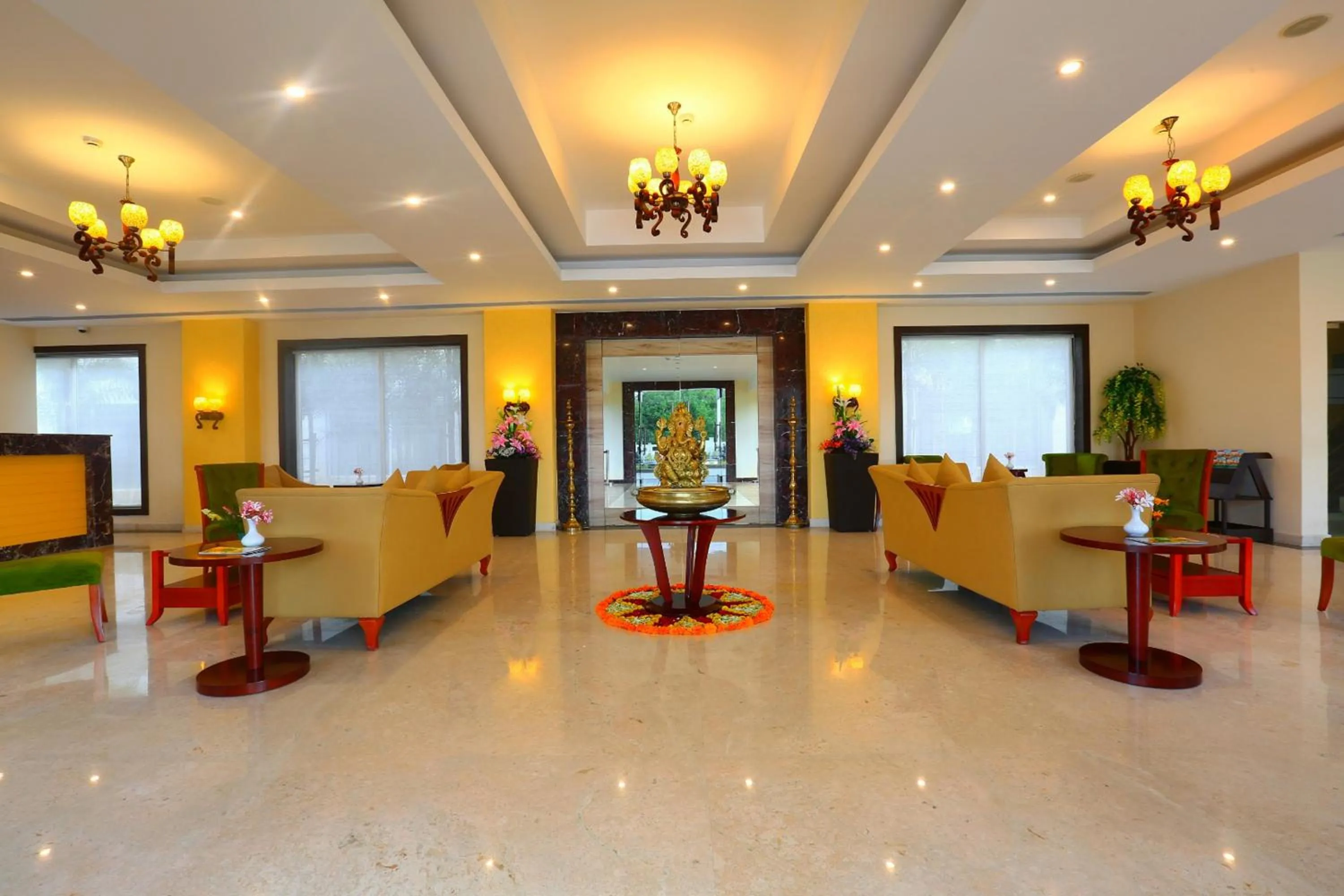 Lobby or reception in Grand Serenaa Hotel & Resorts, Auroville