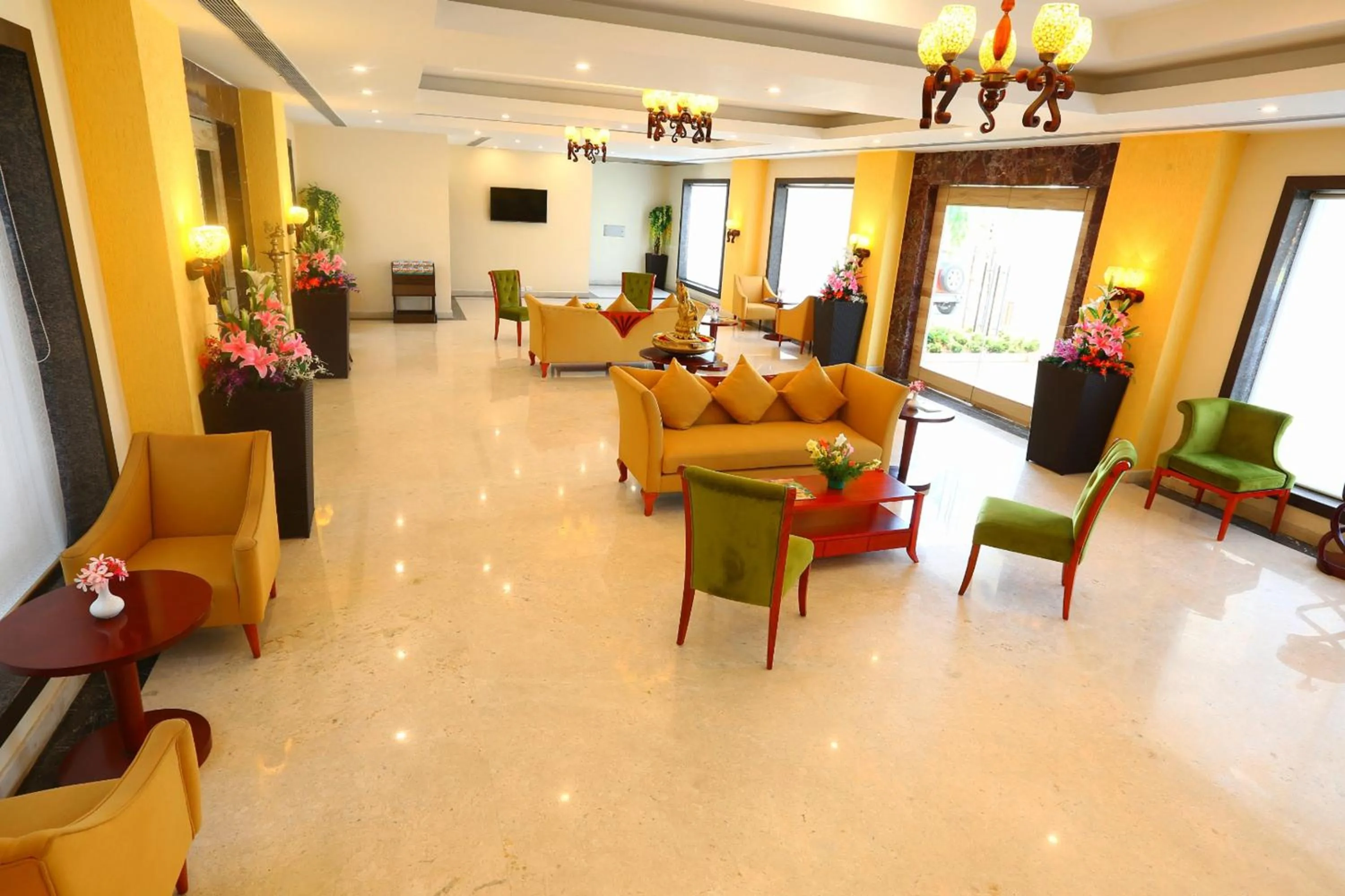 Lobby or reception in Grand Serenaa Hotel & Resorts, Auroville