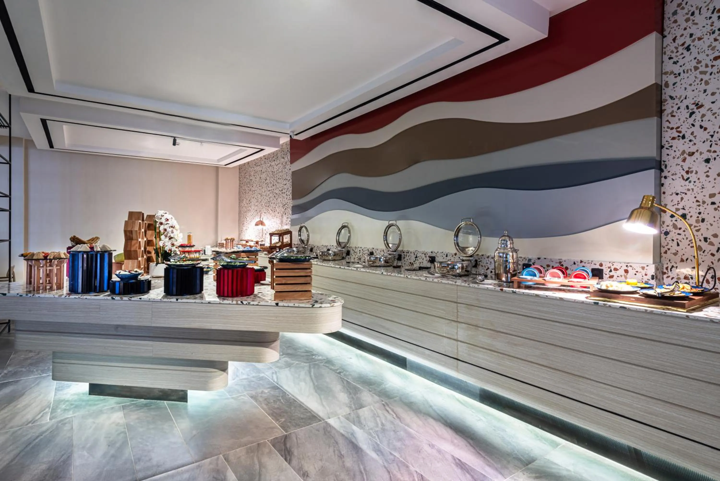 Buffet breakfast in Ewaa Express Hotel - Abha