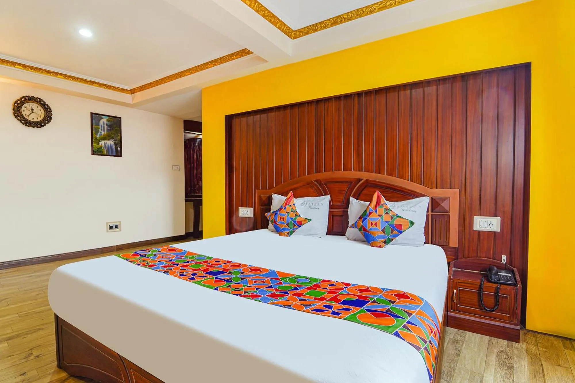 Bed in FabHotel Roshan Residency - Nr Kurinji Andavar Temple