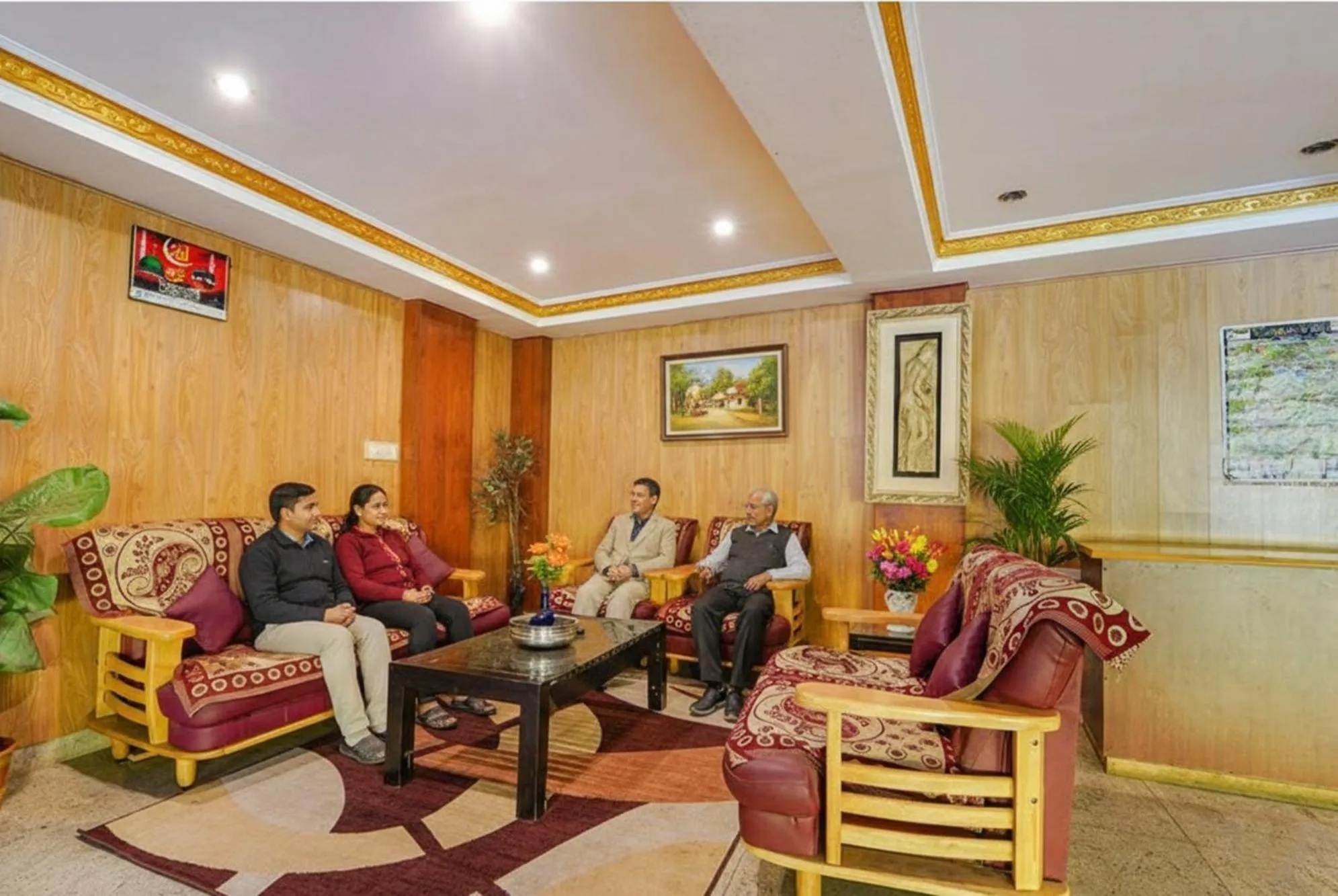 Seating area in FabHotel Roshan Residency - Nr Kurinji Andavar Temple