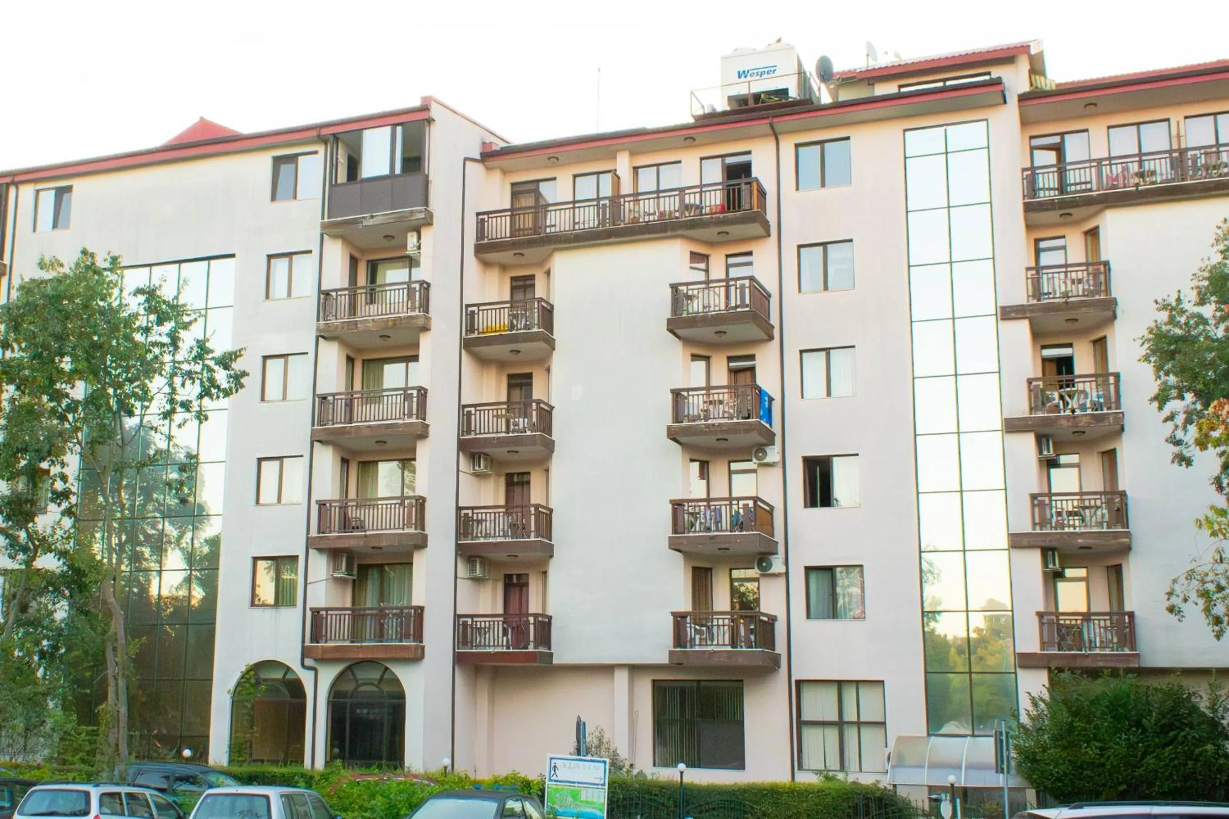 Property building in Estreya Residence Hotel and SPA