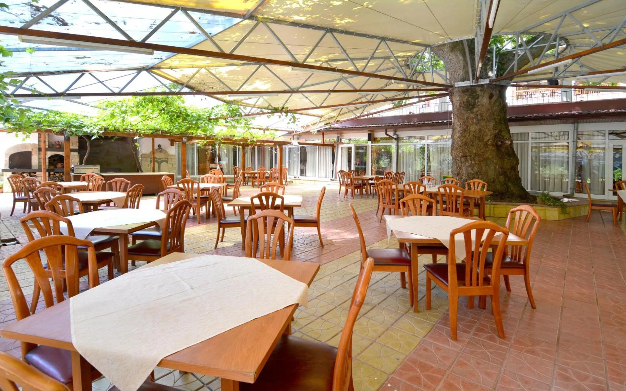 BBQ facilities in Estreya Residence Hotel and SPA
