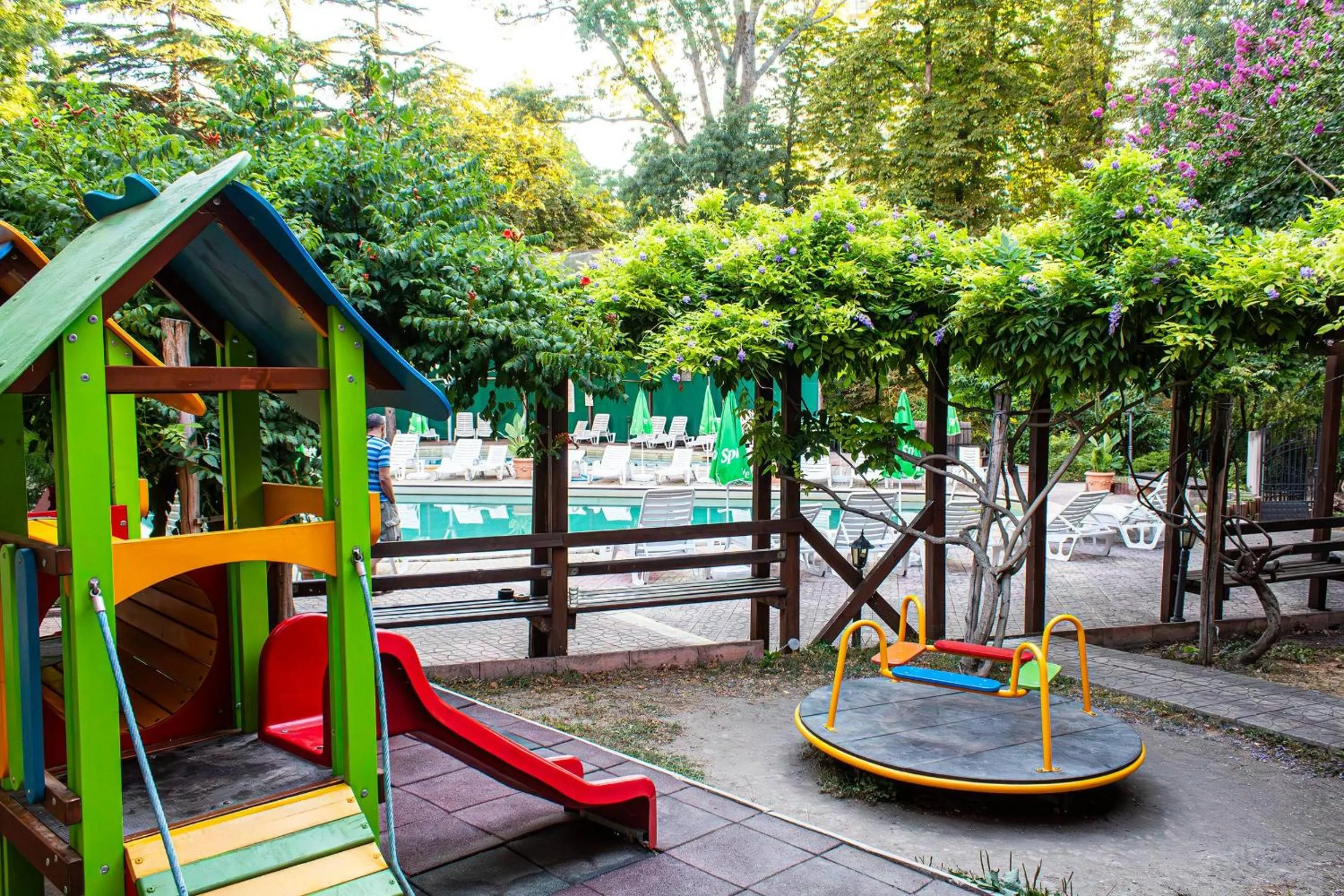 Children play ground in Estreya Residence Hotel and SPA