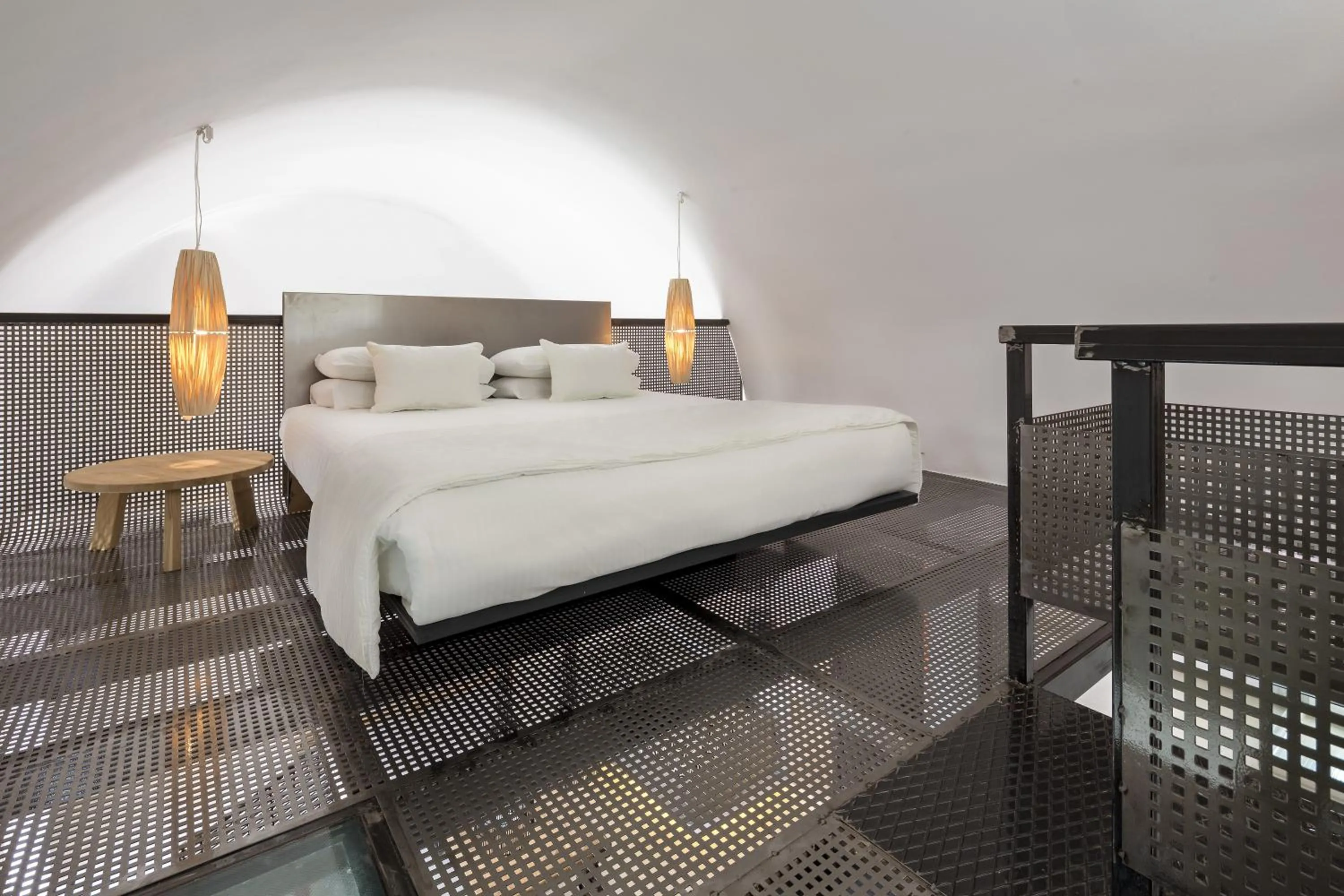 Bedroom, Bed in Art Hotel Santorini