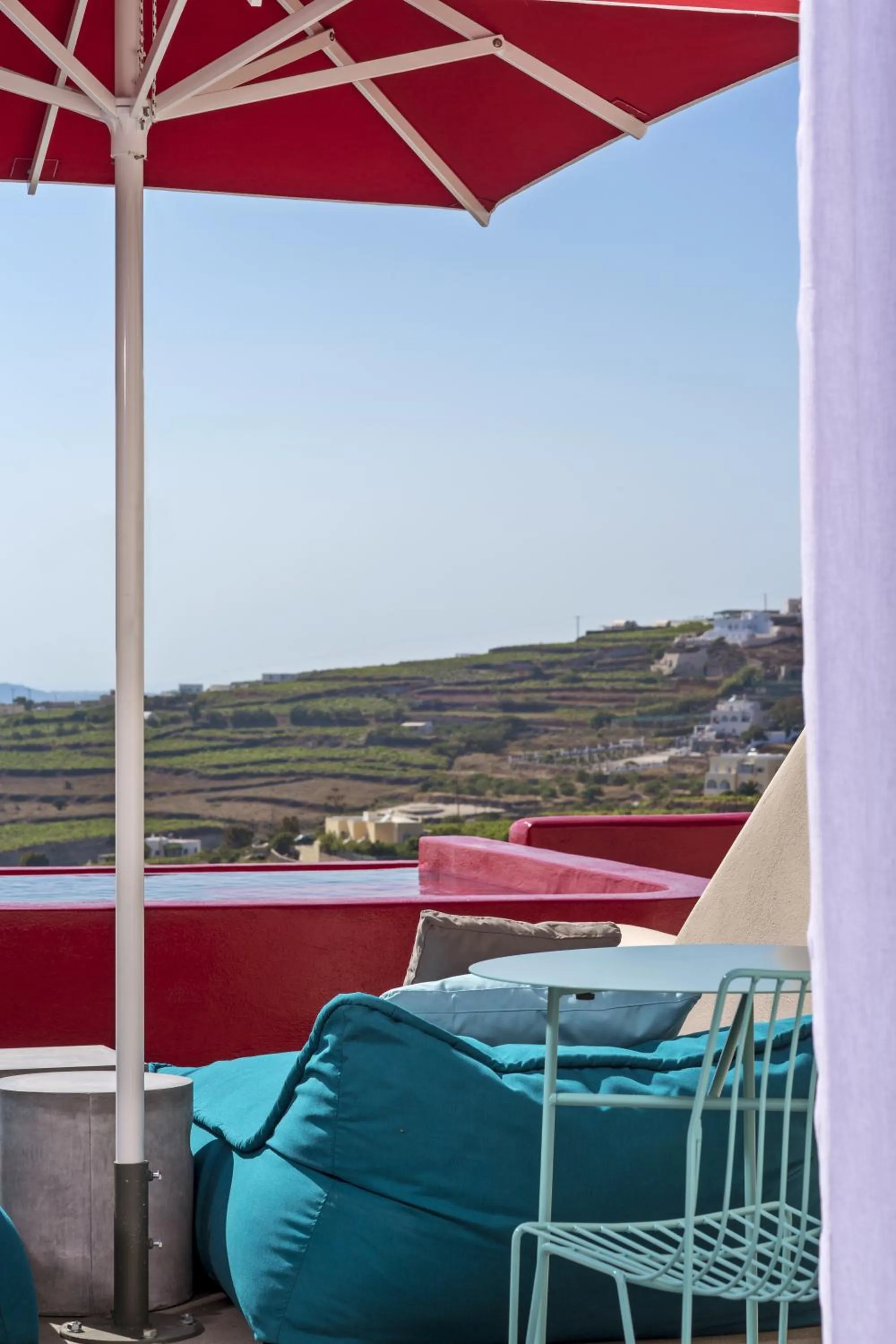 Balcony/Terrace in Art Hotel Santorini