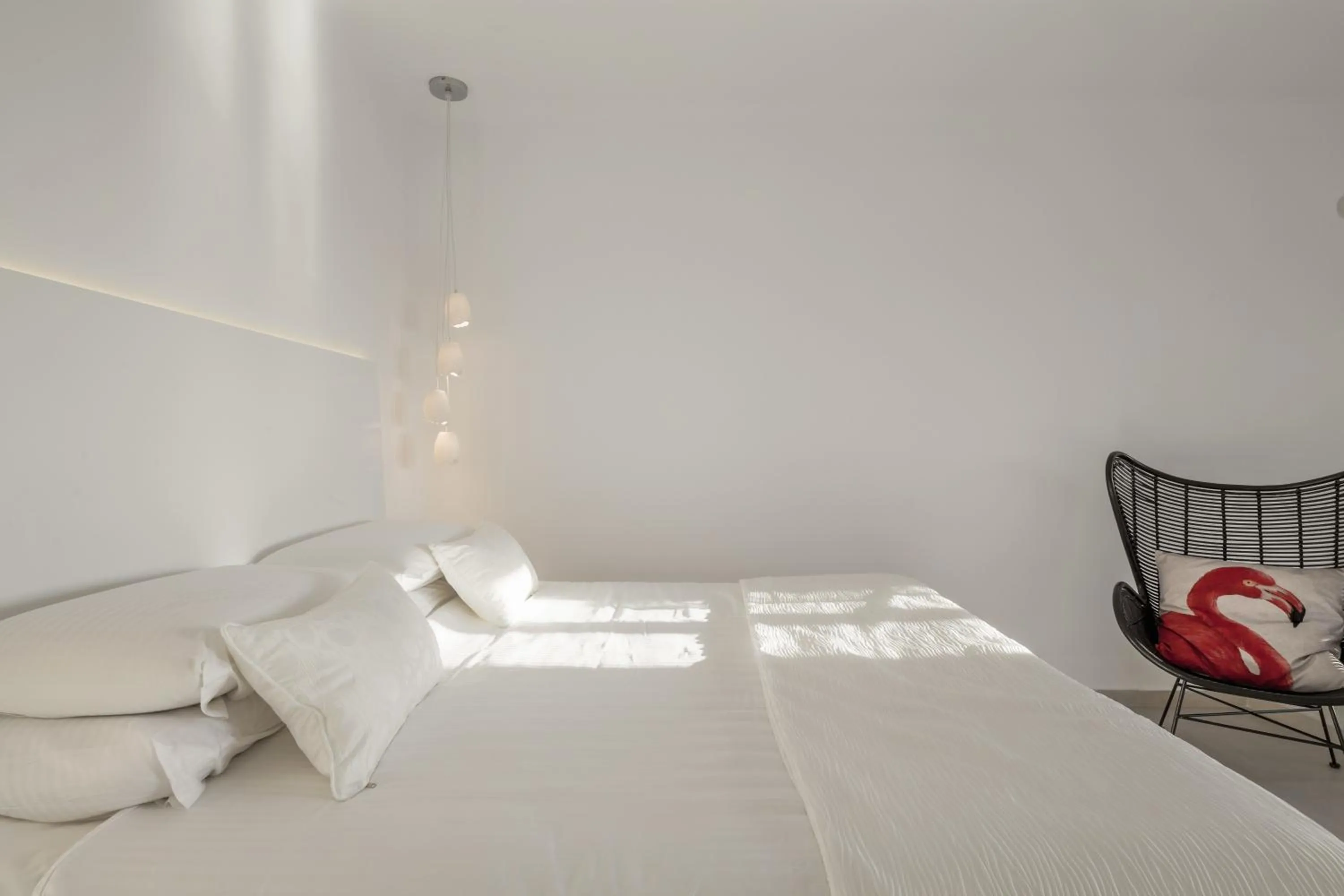 Bed in Art Hotel Santorini