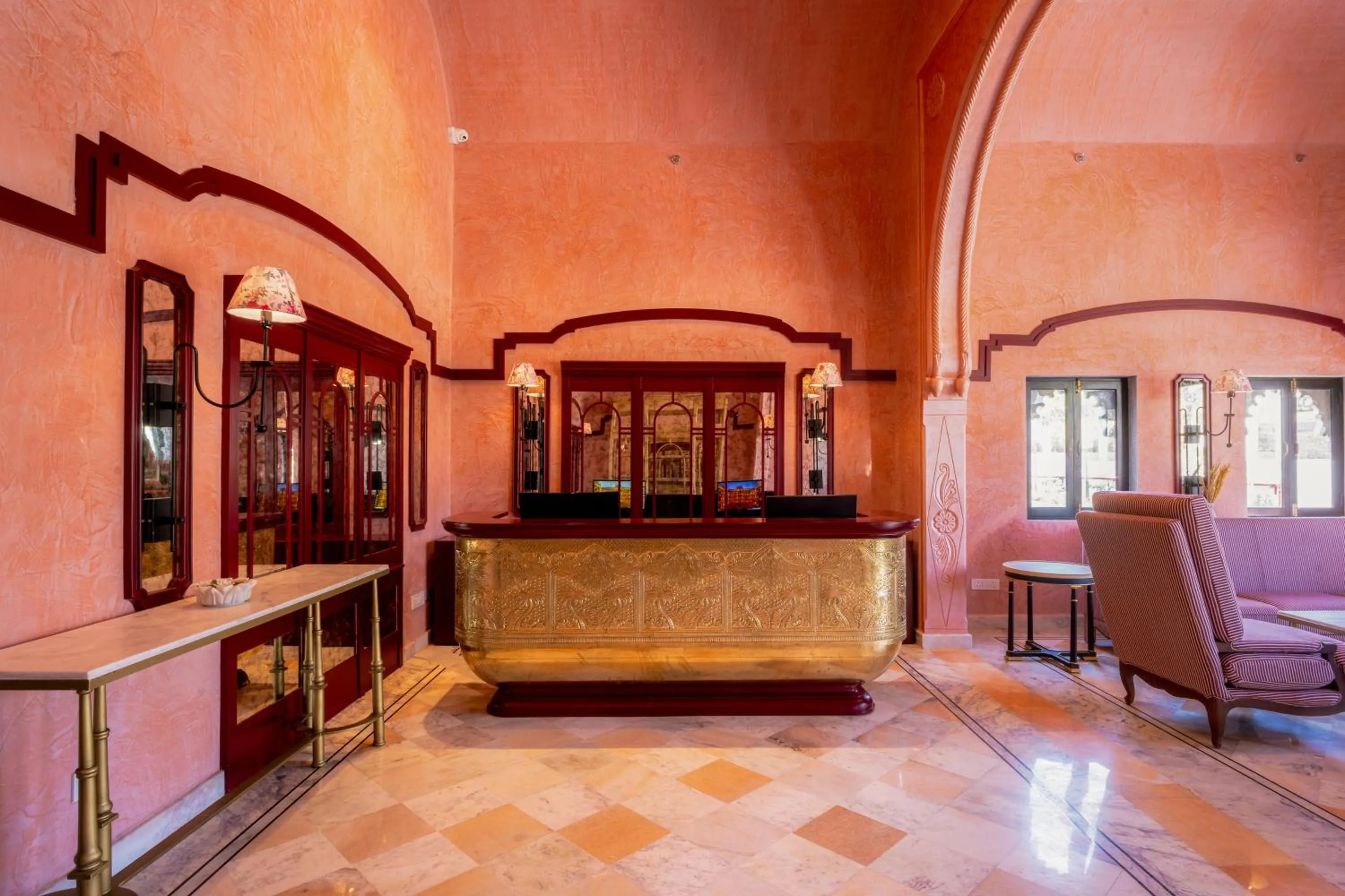 Lobby or reception in Daulatgarh Resort