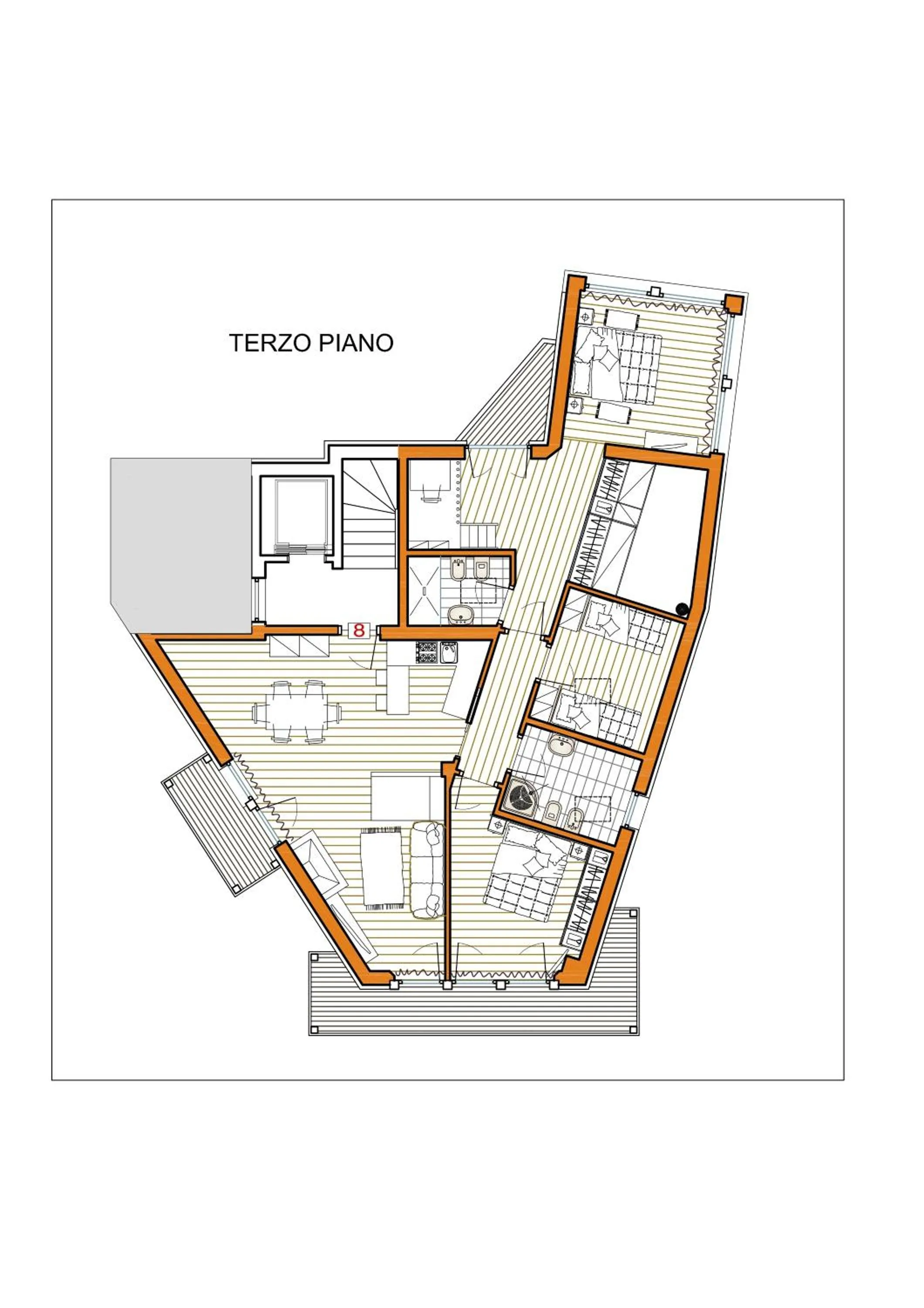 Floor plan in Residence Aspen
