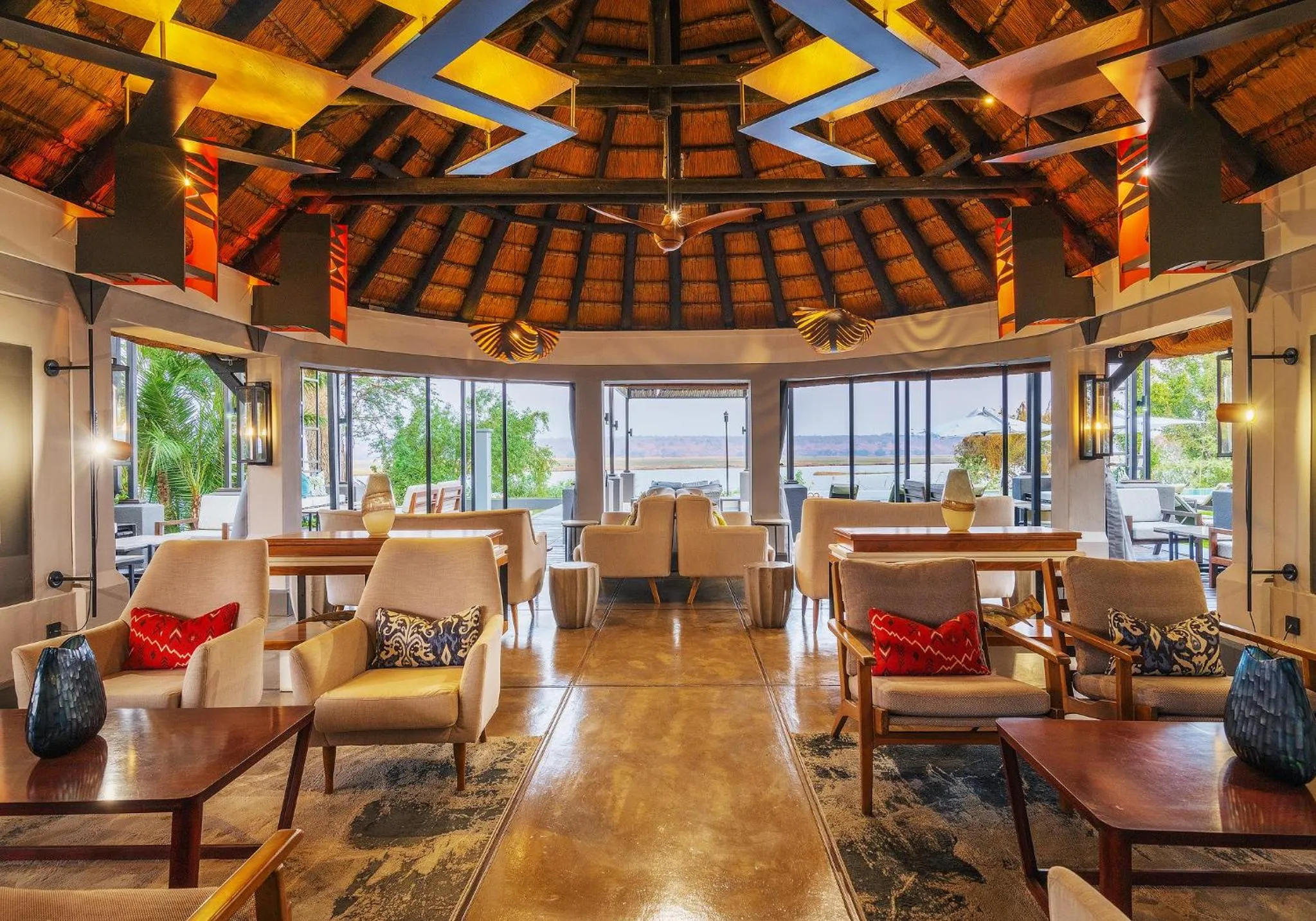 Lounge or bar in Chobe Water Villas