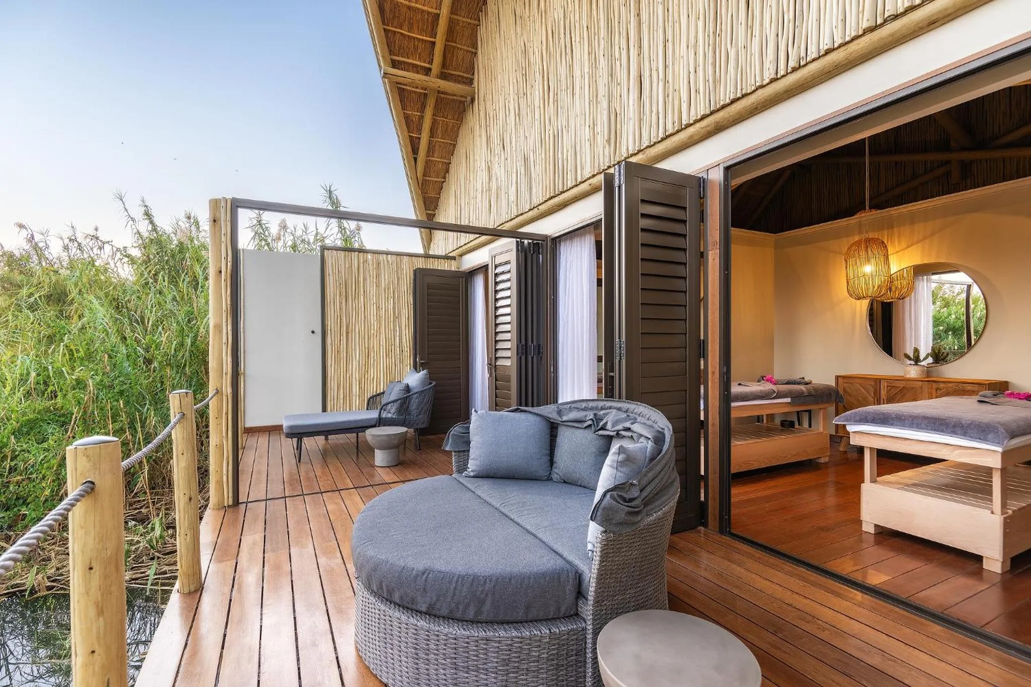 Spa and wellness centre/facilities, Bed in Chobe Water Villas