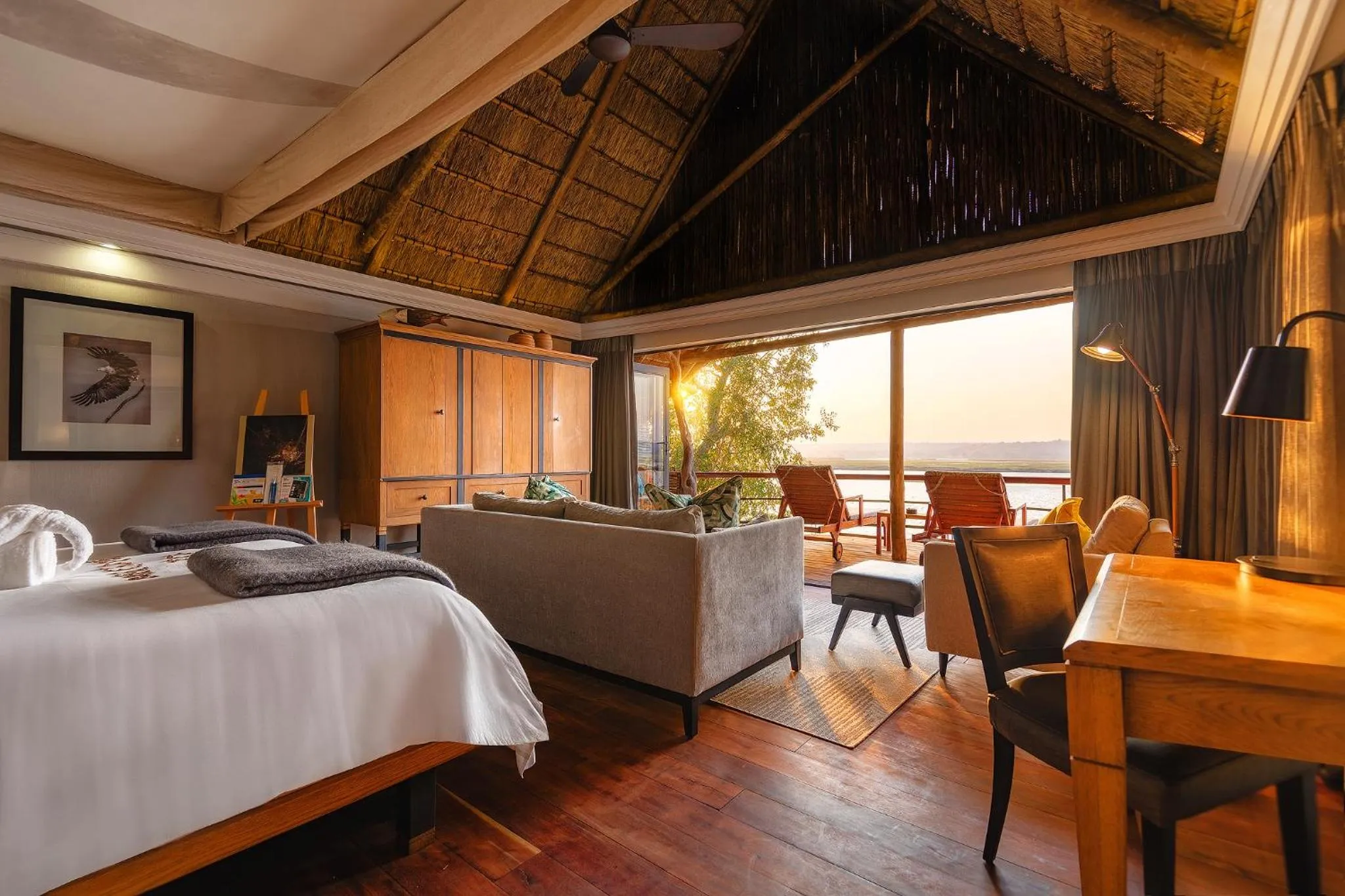 Bedroom, Bed in Chobe Water Villas