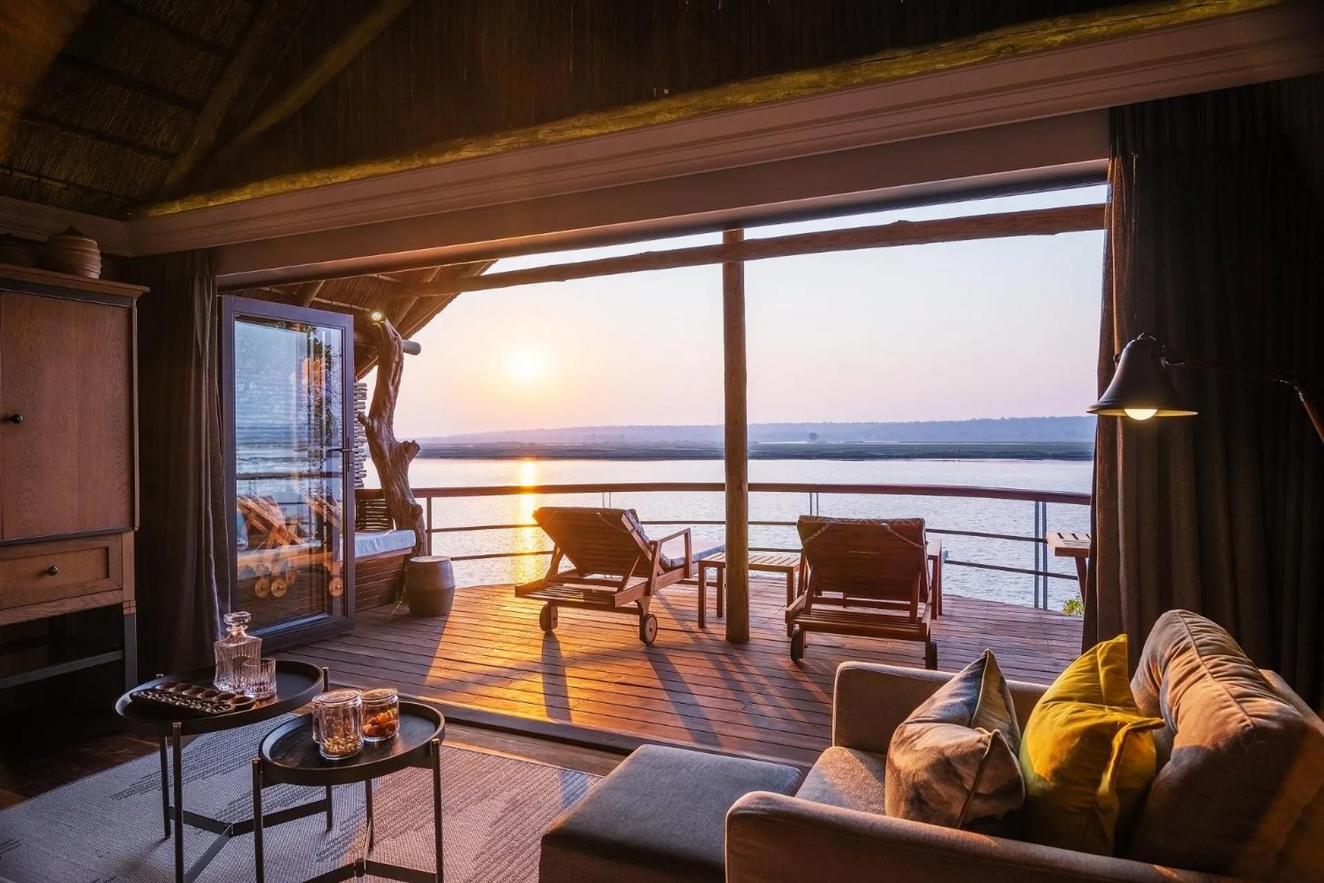 Patio in Chobe Water Villas