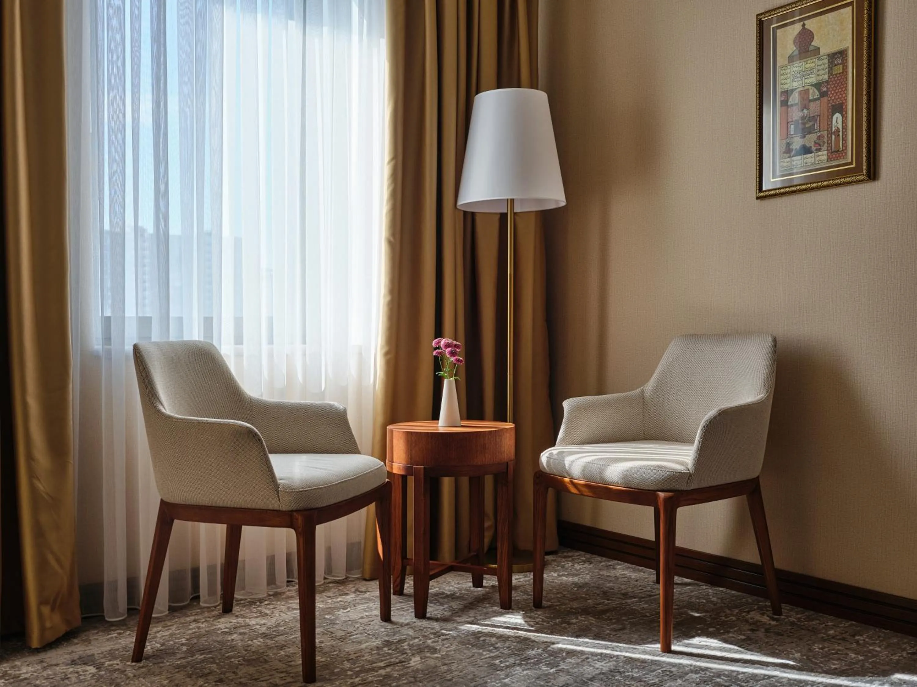 Seating area in The Central Point Hotel Baku