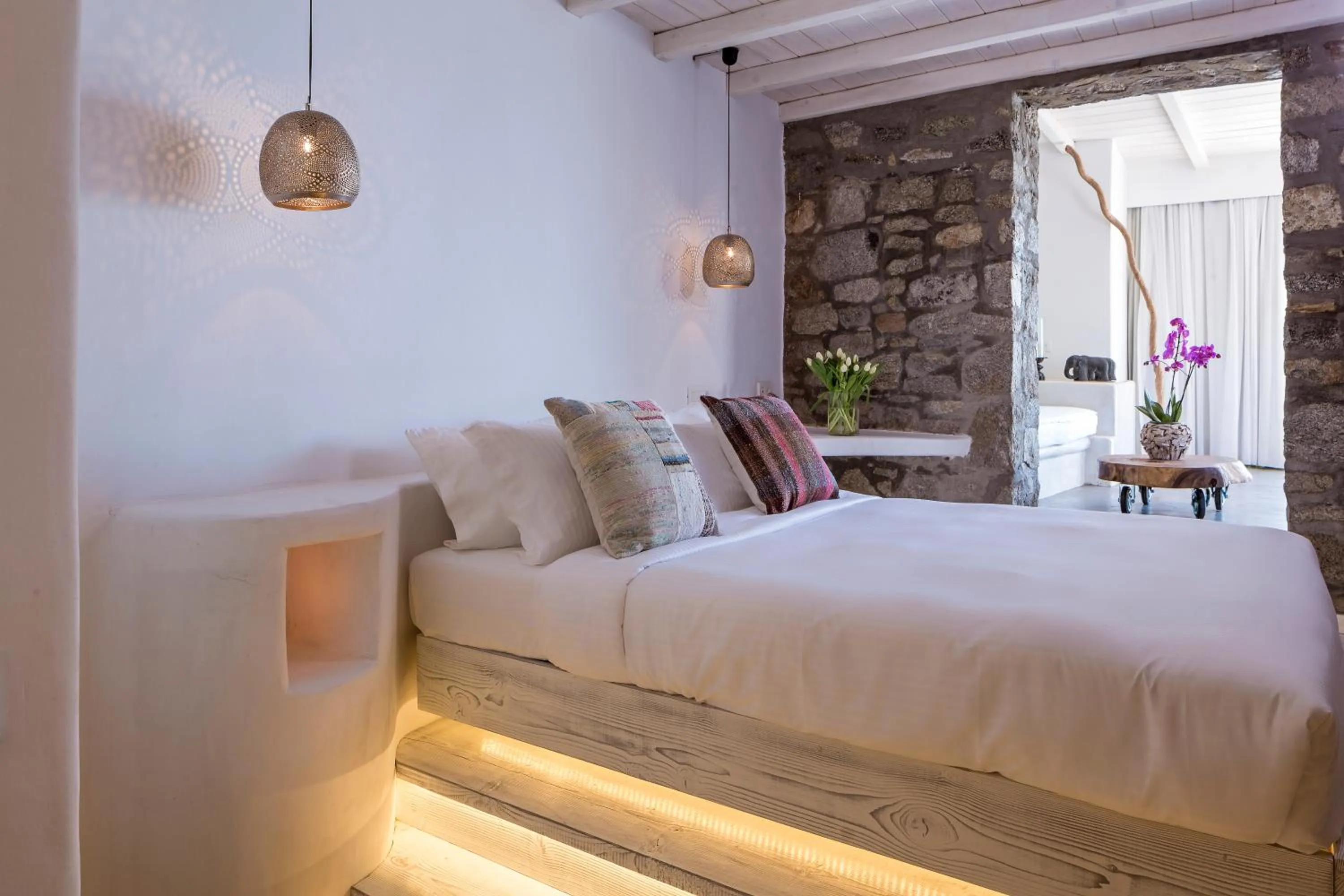 Bed in Hippie Chic Hotel