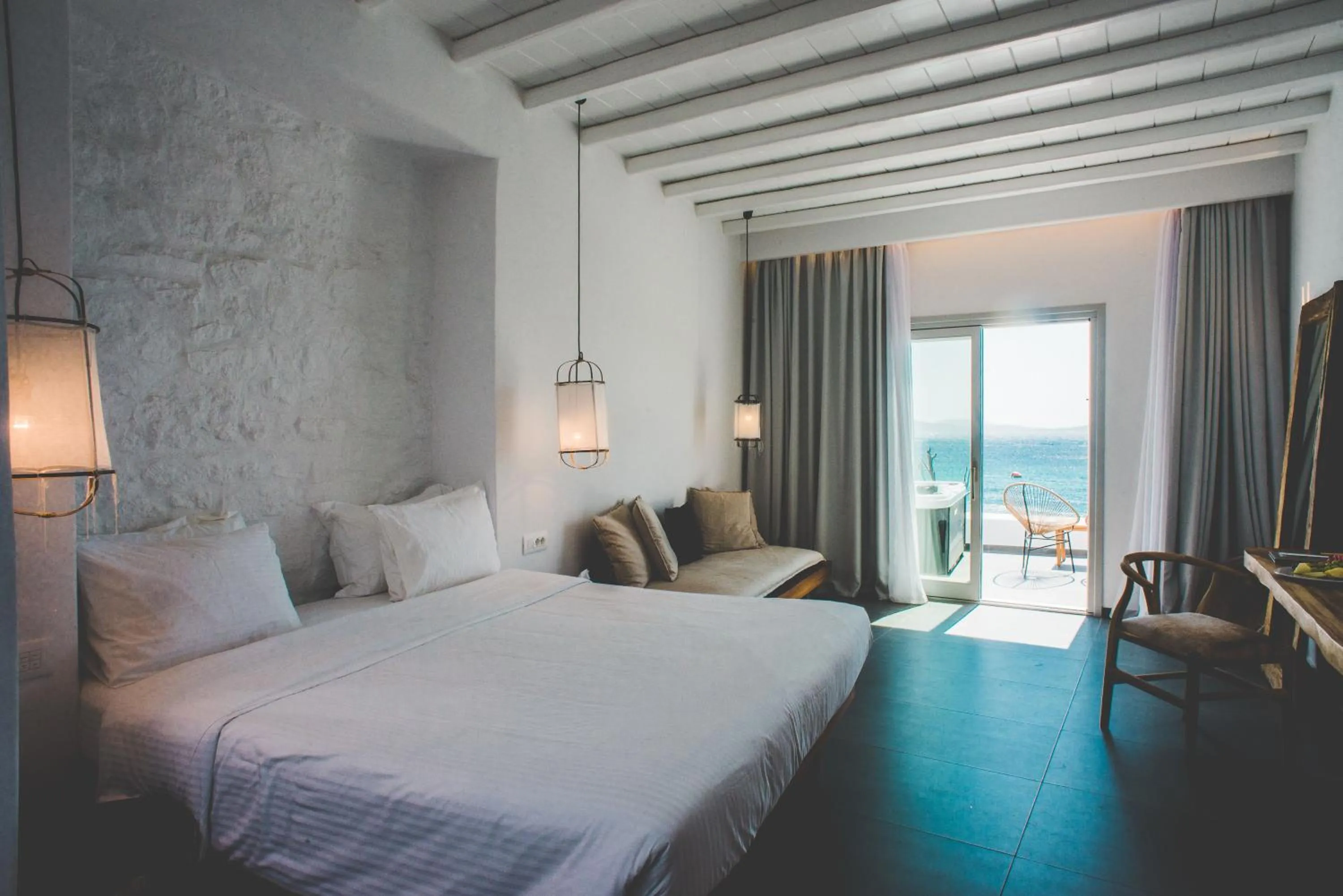 Bed in Hippie Chic Hotel