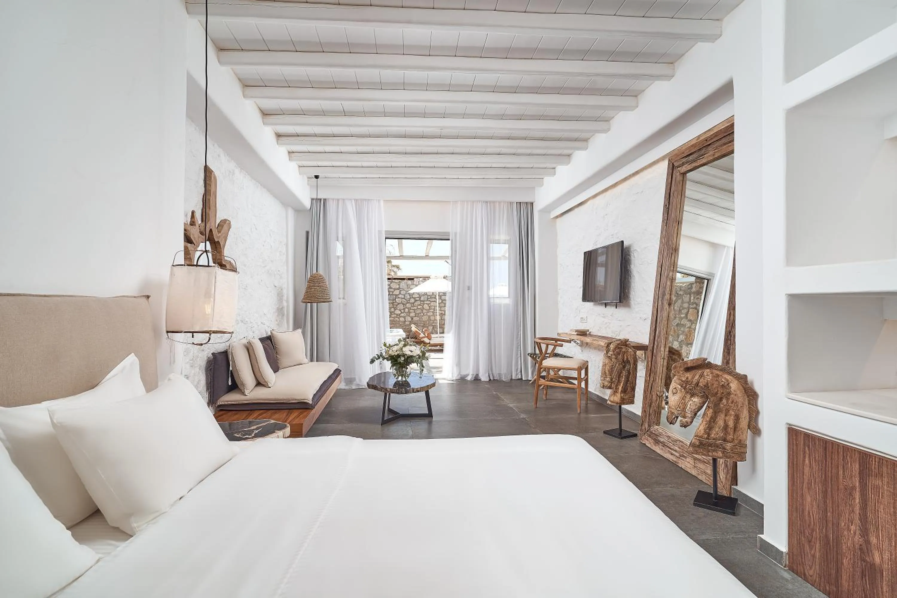 Bed in Hippie Chic Hotel