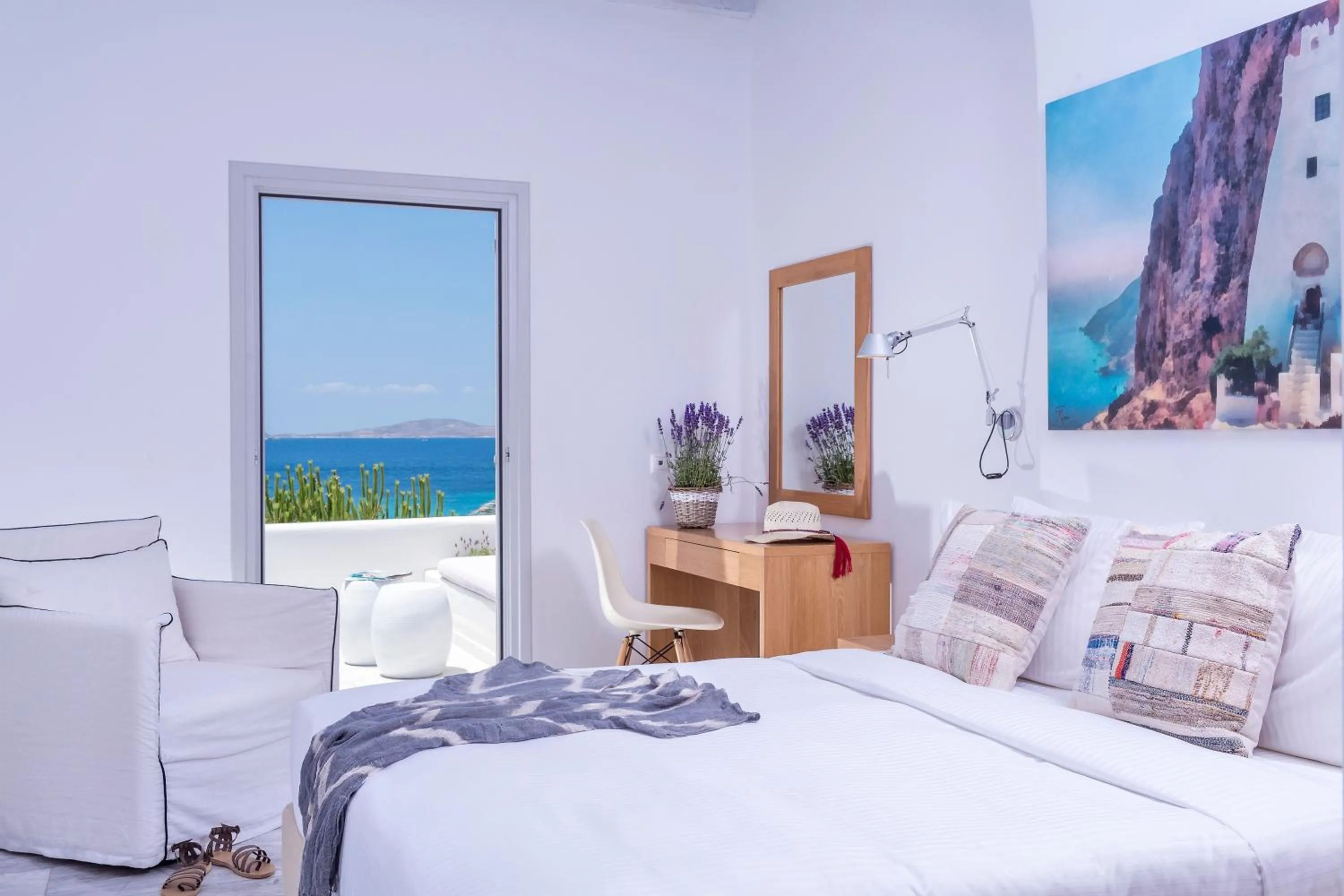 Bed in Hippie Chic Hotel