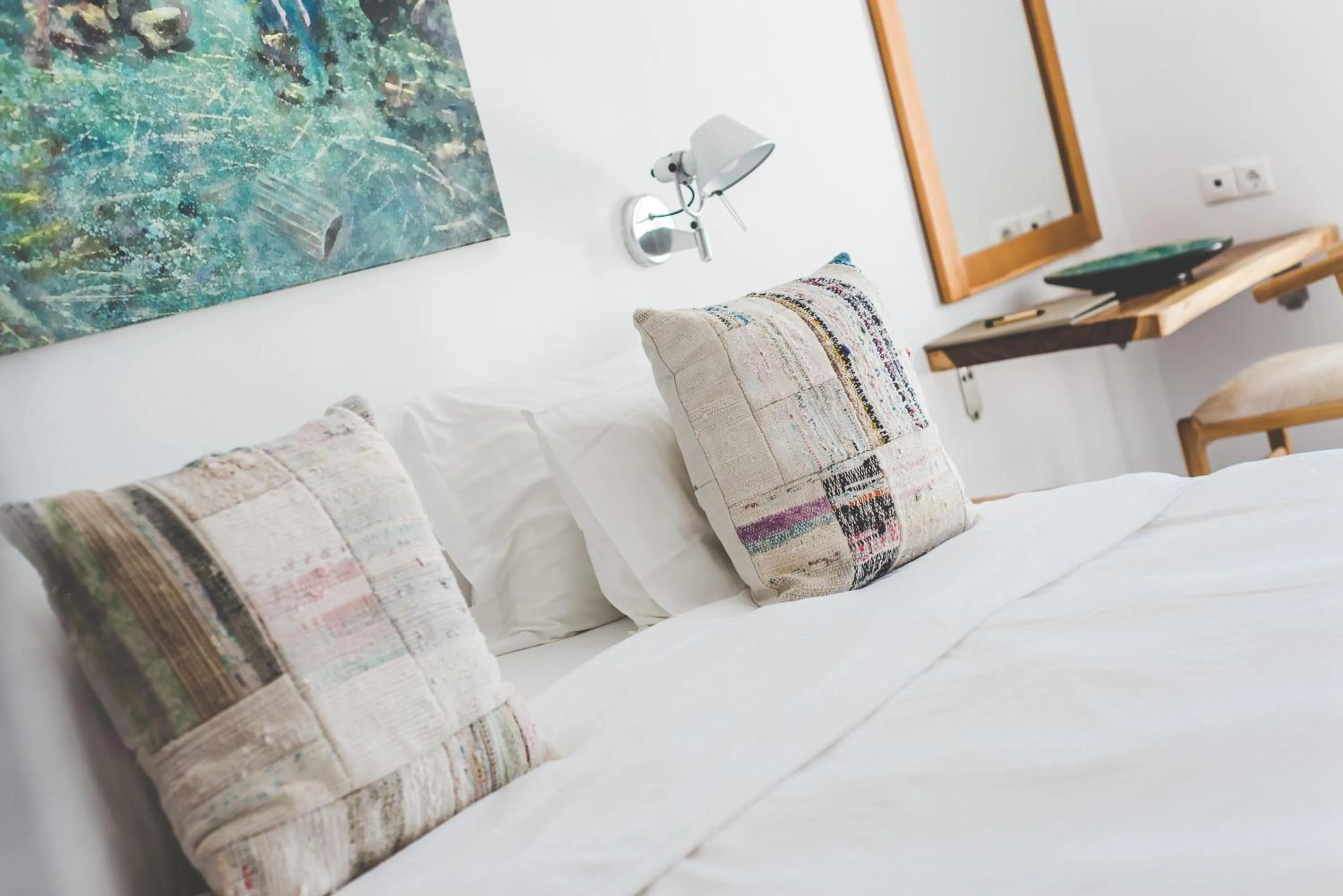 Bed in Hippie Chic Hotel