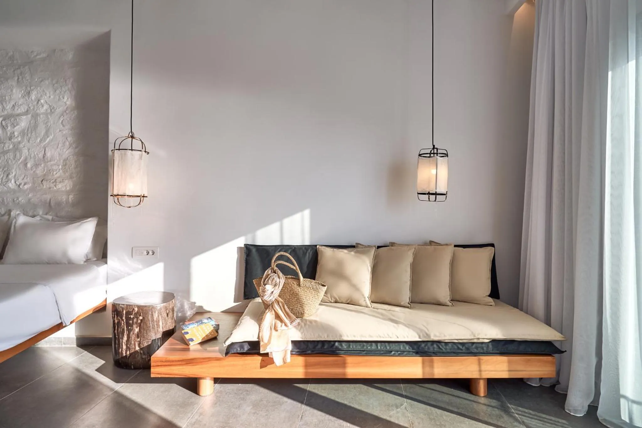 Seating area, Bed in Hippie Chic Hotel