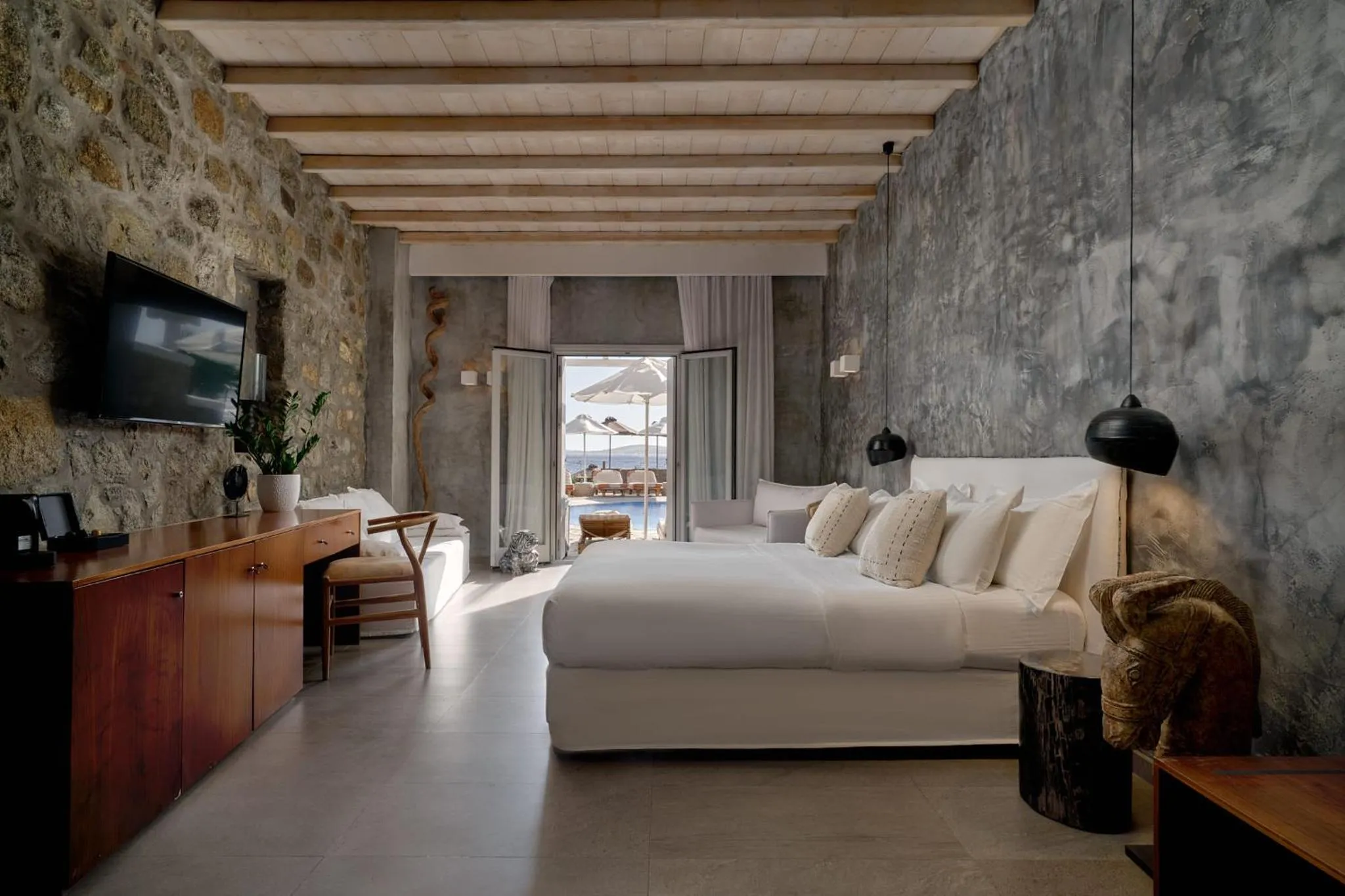 Bed in Hippie Chic Hotel