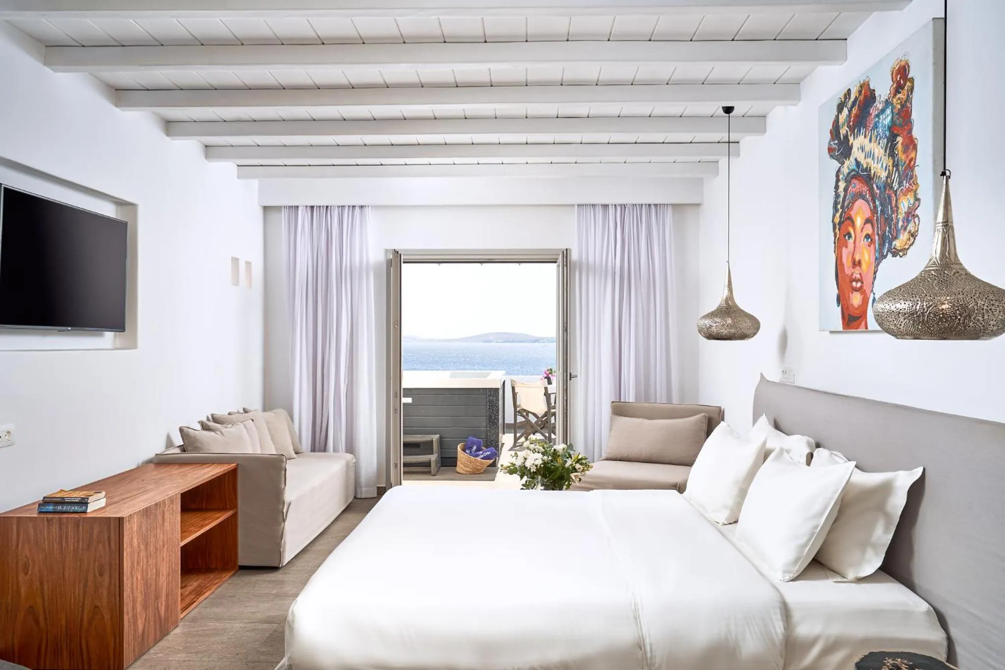 Bed in Hippie Chic Hotel