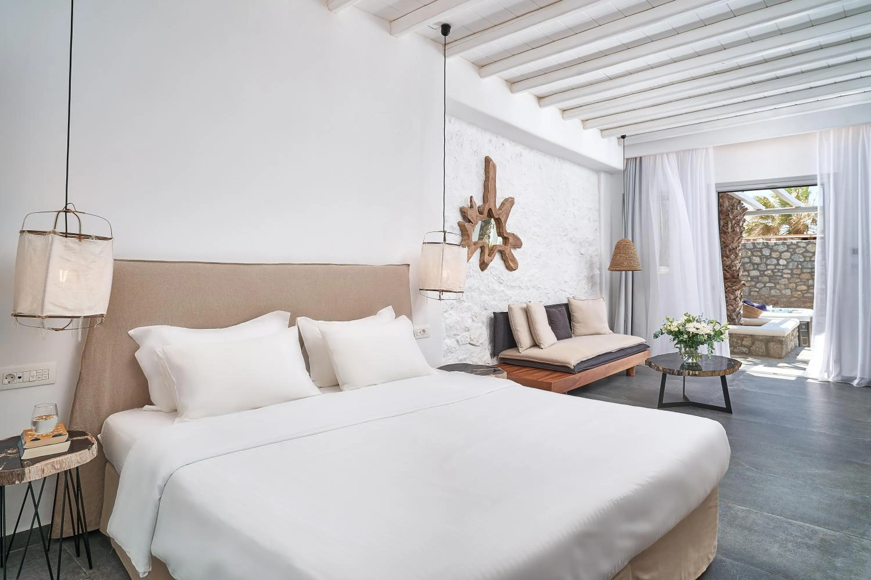 Bed in Hippie Chic Hotel