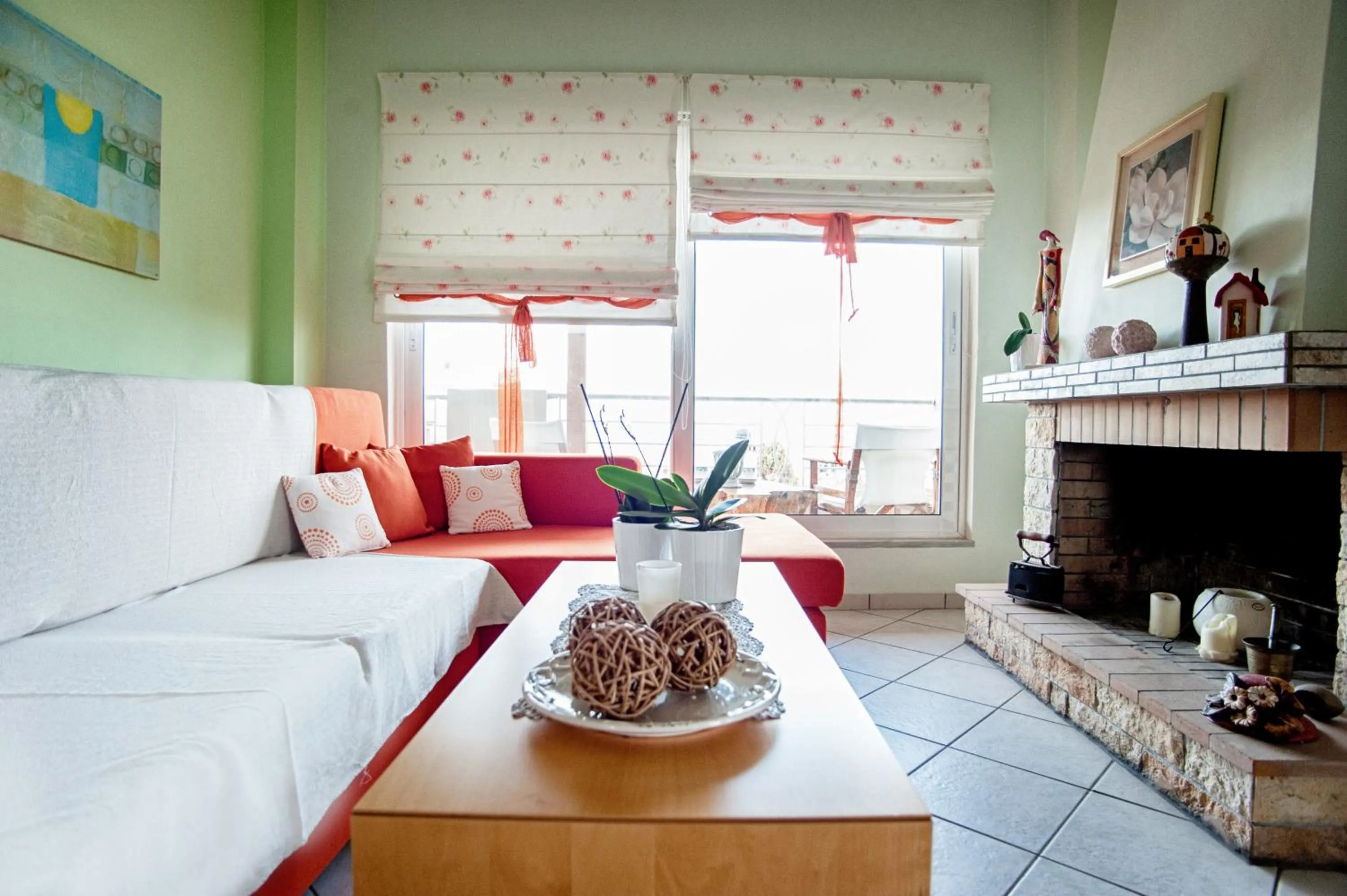 Living room in Stamatakis Boutique Studios