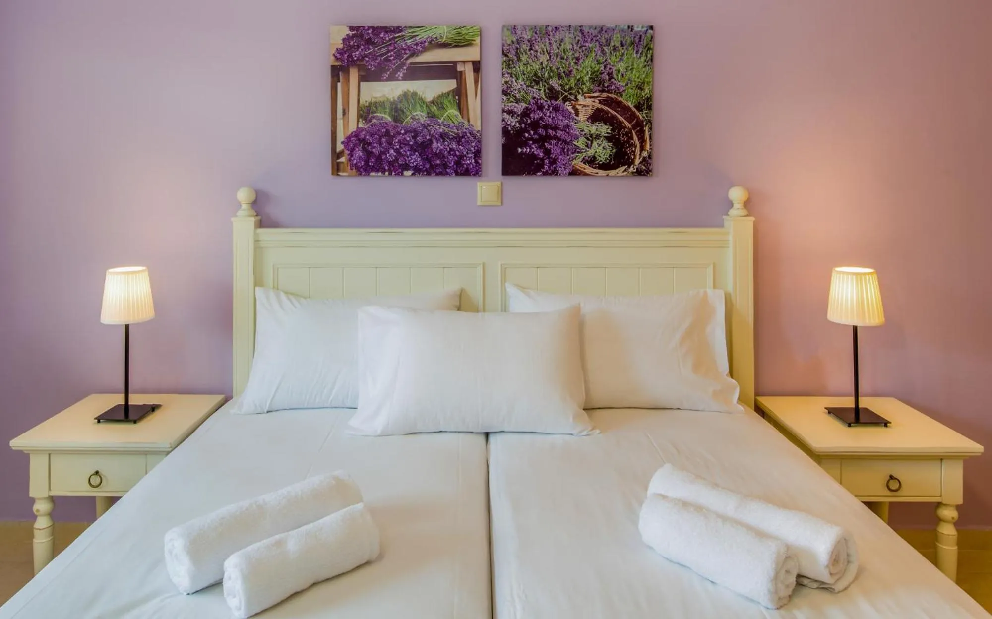 Bed in Stamatakis Boutique Studios