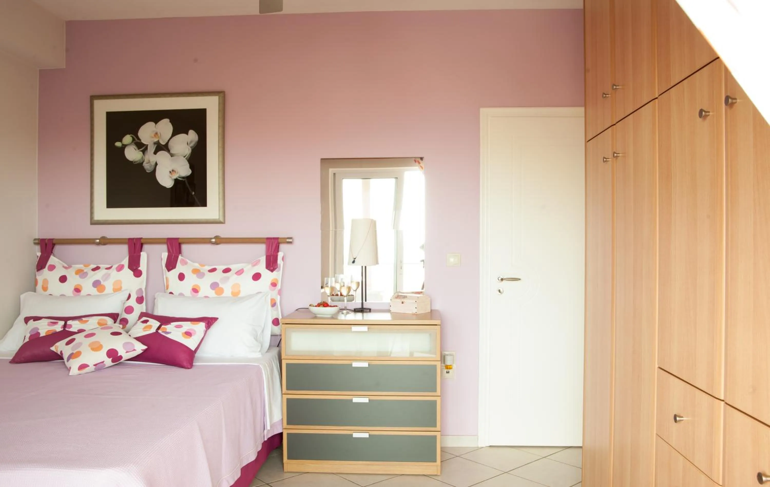 Bed in Stamatakis Boutique Studios