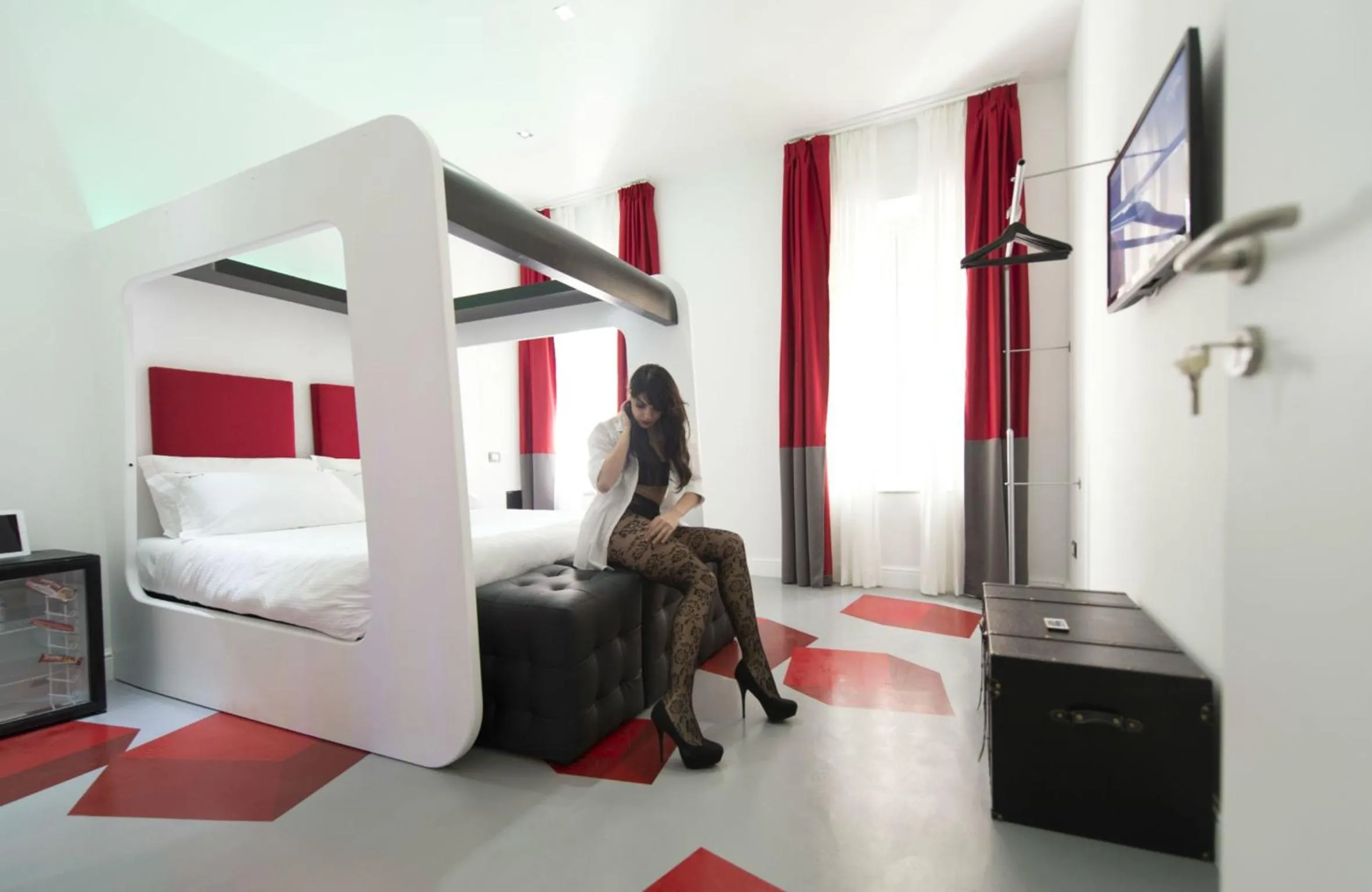 Decorative detail, Bed in Ripetta Relais