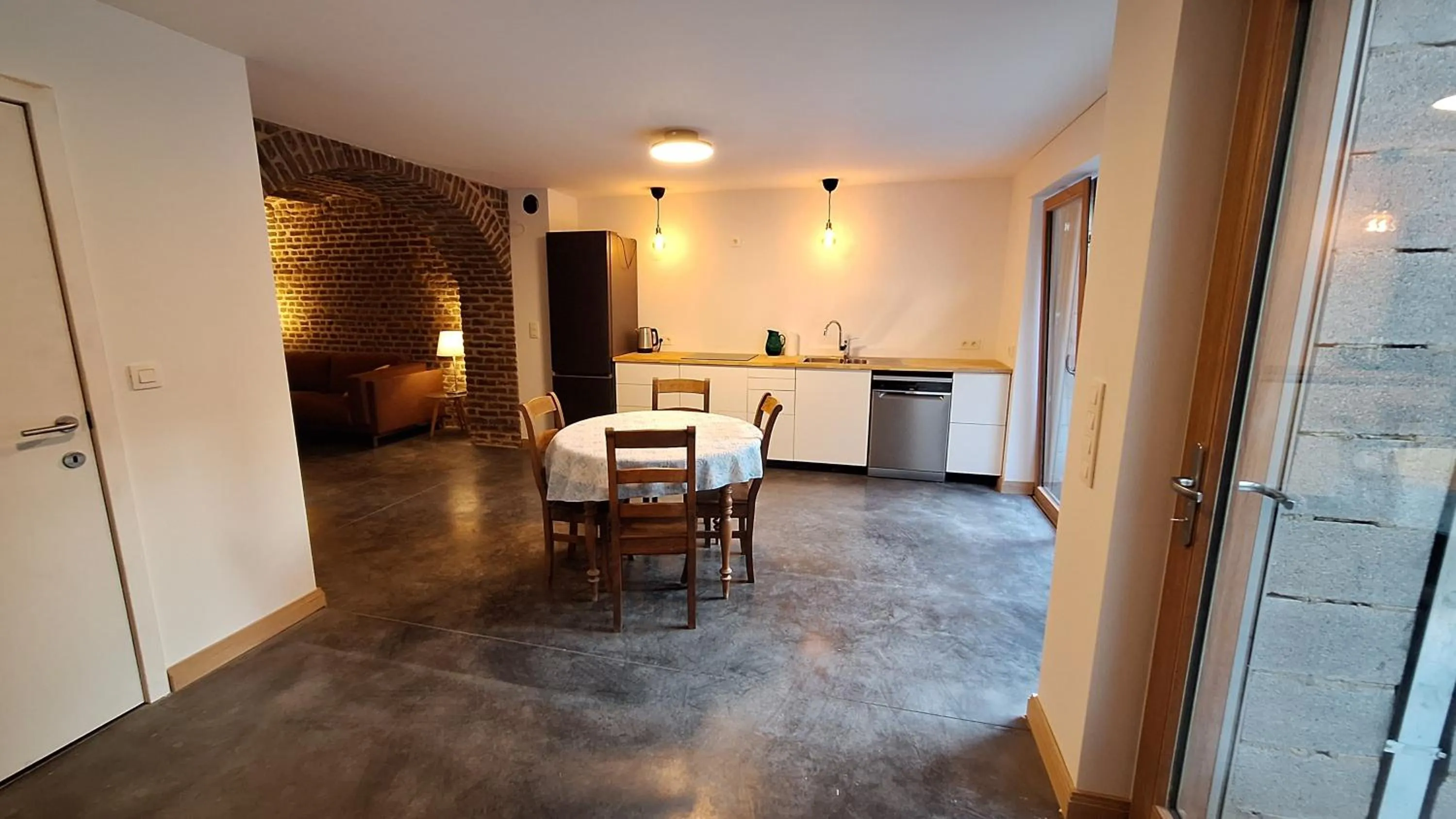 Kitchen or kitchenette in Bed and breakfast Le fourchu fossé